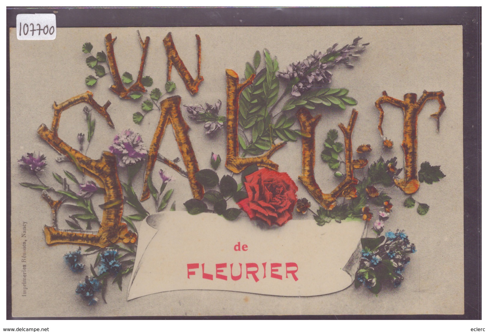 UN SALUT DE FLEURIER - TB - Fleurier