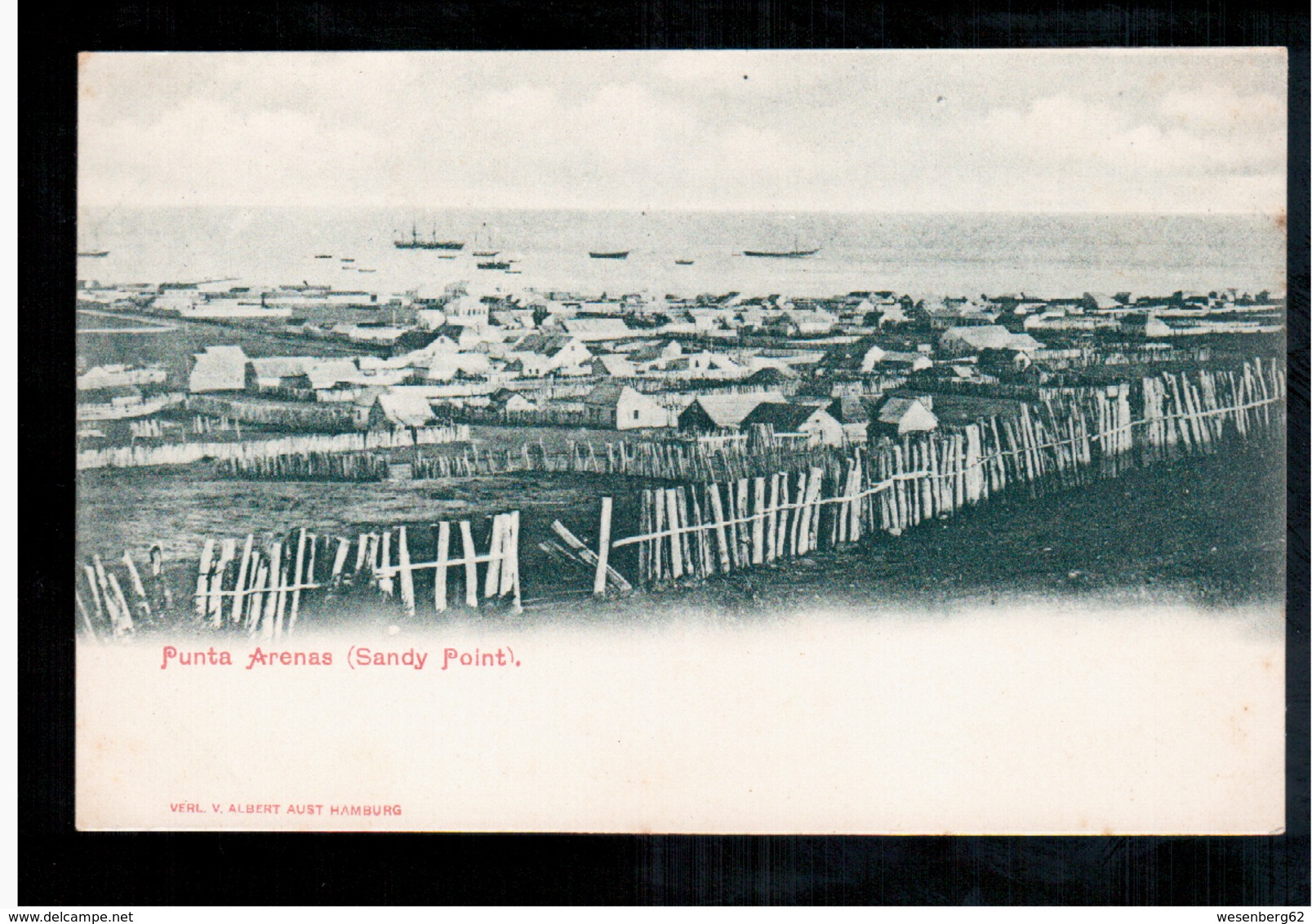 CHILE Punta Arenas (Sandy Point) Ca 1900 OLD POSTCARD 2 Scans - Cile