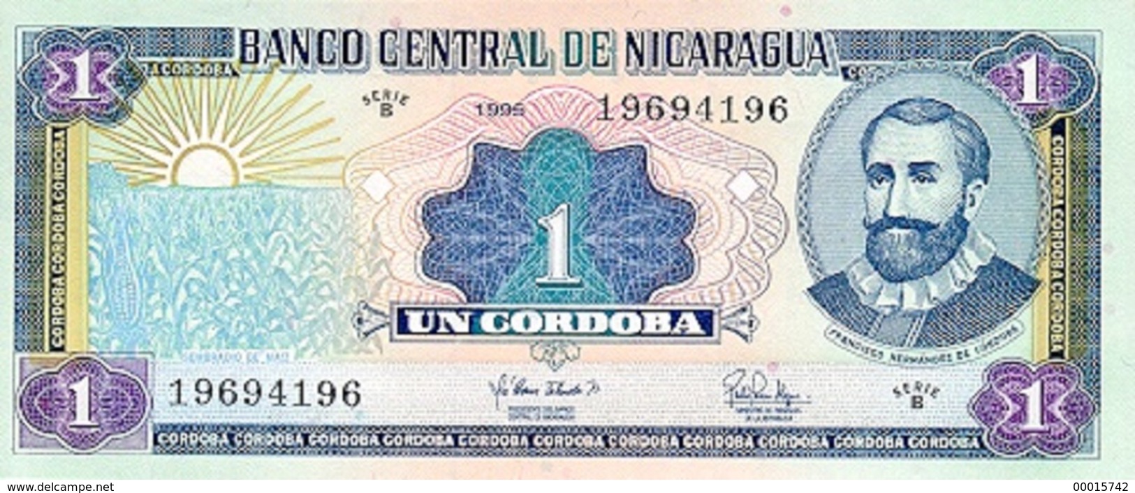 Nicaragua 1 Cordoba 1995 P-179 UNC - Nicaragua