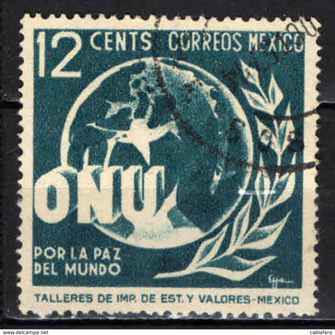 MESSICO - 1946 - ONU - ALLEGORIA DELLA PACE MONDIALE - USATO - Messico