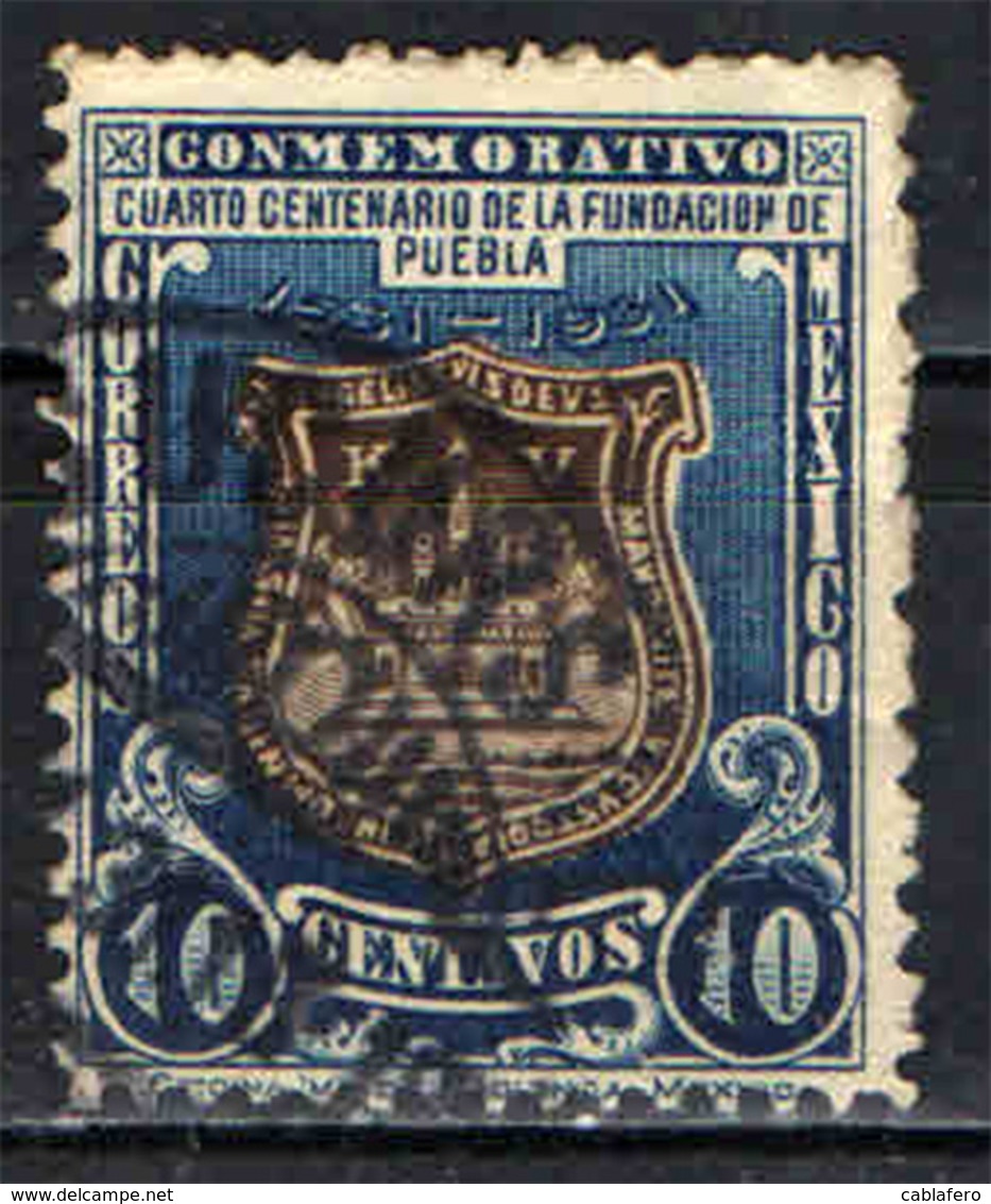 MESSICO - 1931 - STEMMA DI PUEBLA - 400° ANNIVERSARIO - USATO - Messico