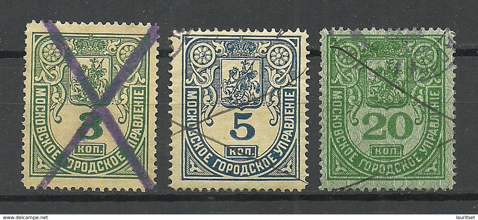 RUSSLAND RUSSIA MOSKVA City Local Revenue Tax O - Revenue Stamps