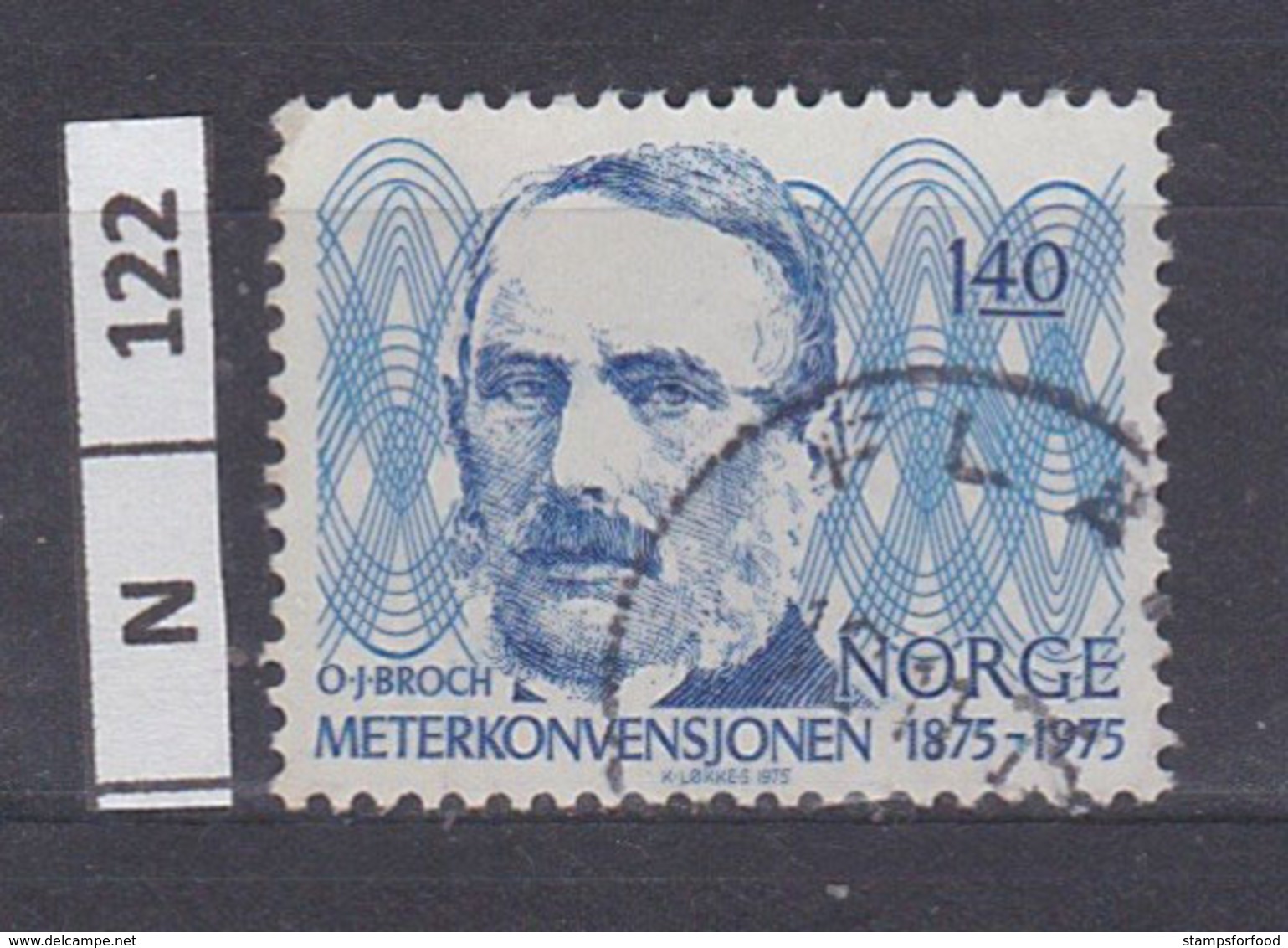NORVEGIA   1975	Convenzione Metrica 1,4 Usato - Usati