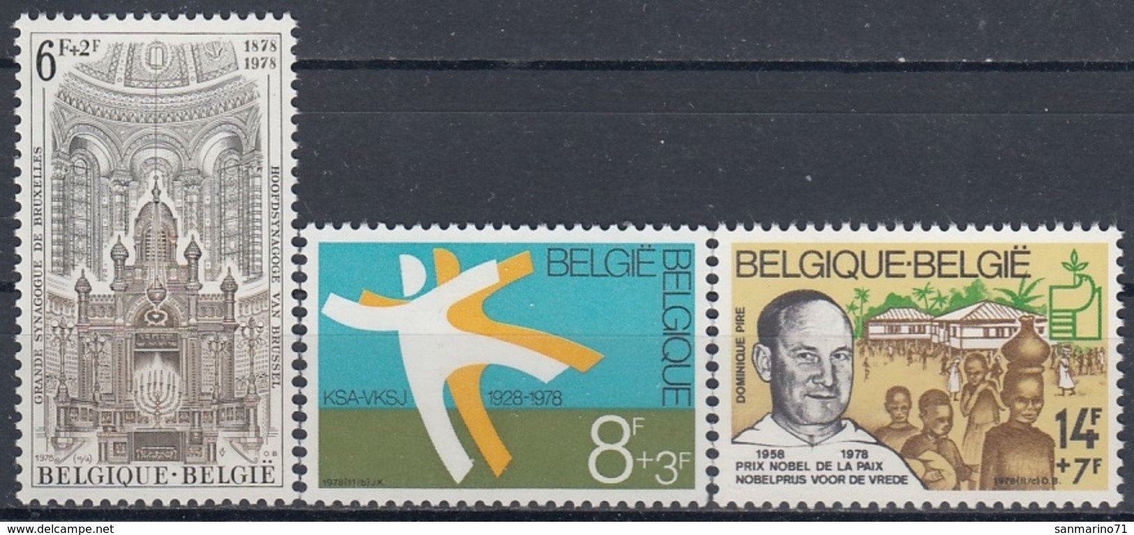 BELGIUM 1970-1972,unused - Unused Stamps