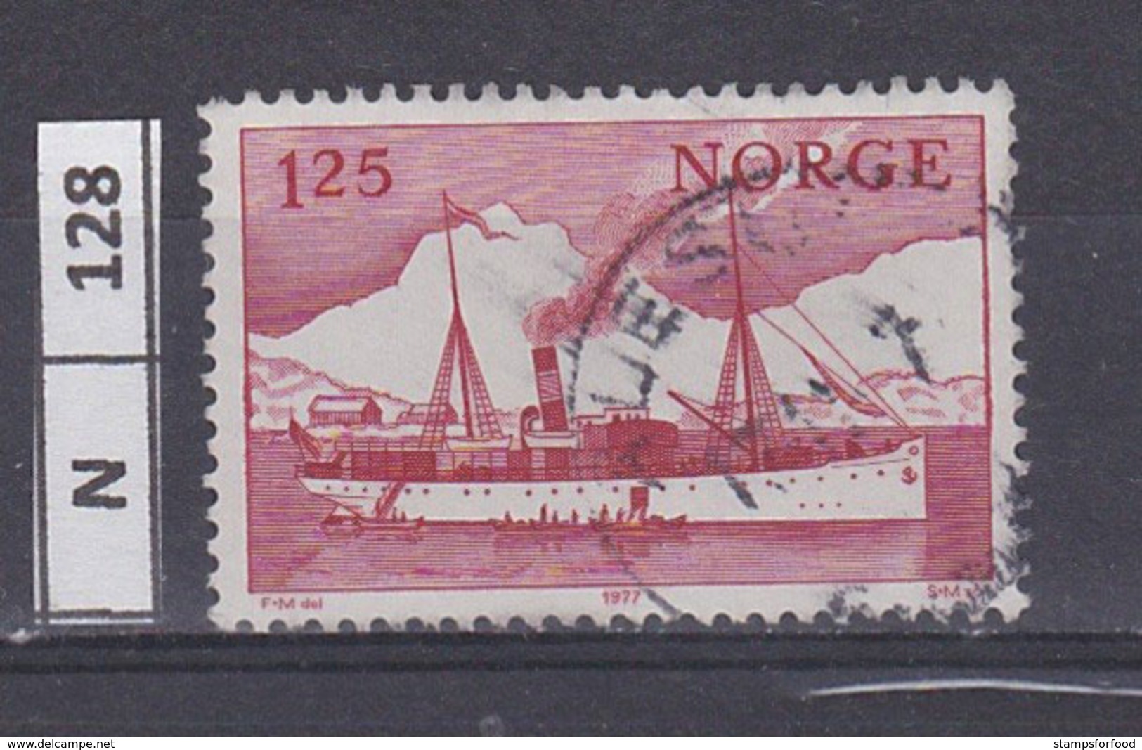 NORVEGIA   1977	Navi 1,25 Usato - Gebruikt