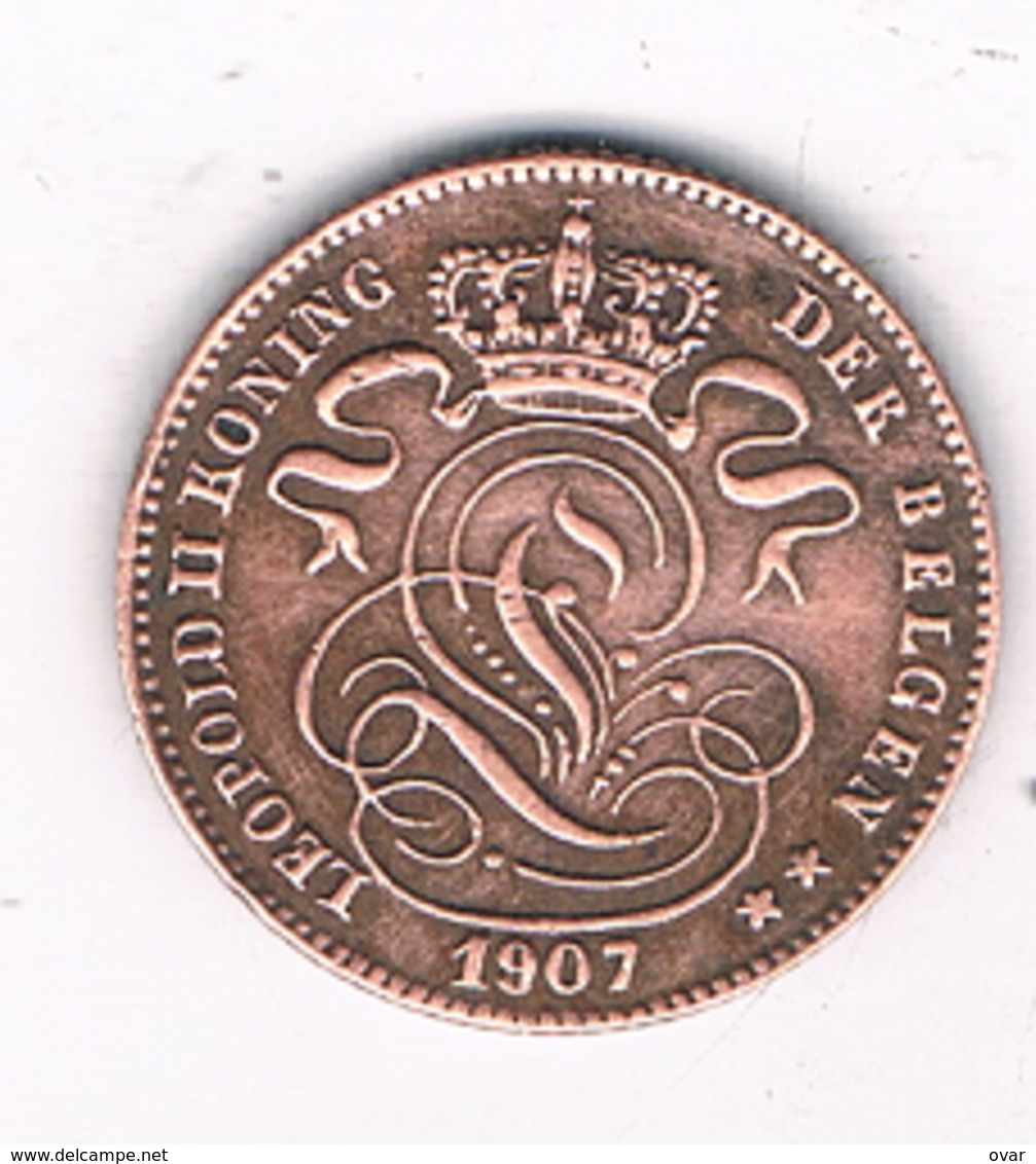 1 CENTIM 1907 VL  BELGIE /8339/ - 1 Centime