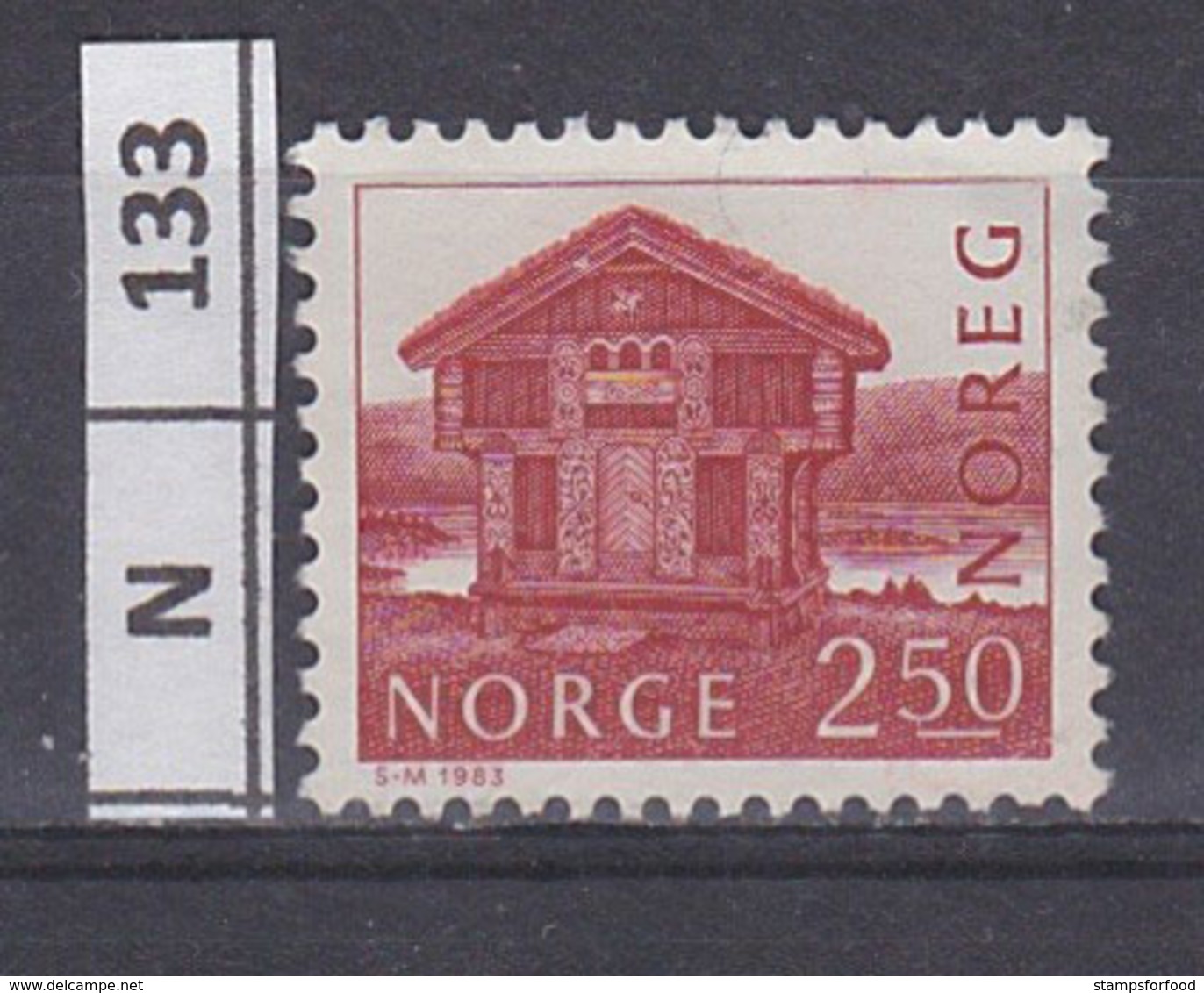 NORVEGIA   1983	Costruzioni 2,50 Usato - Usati