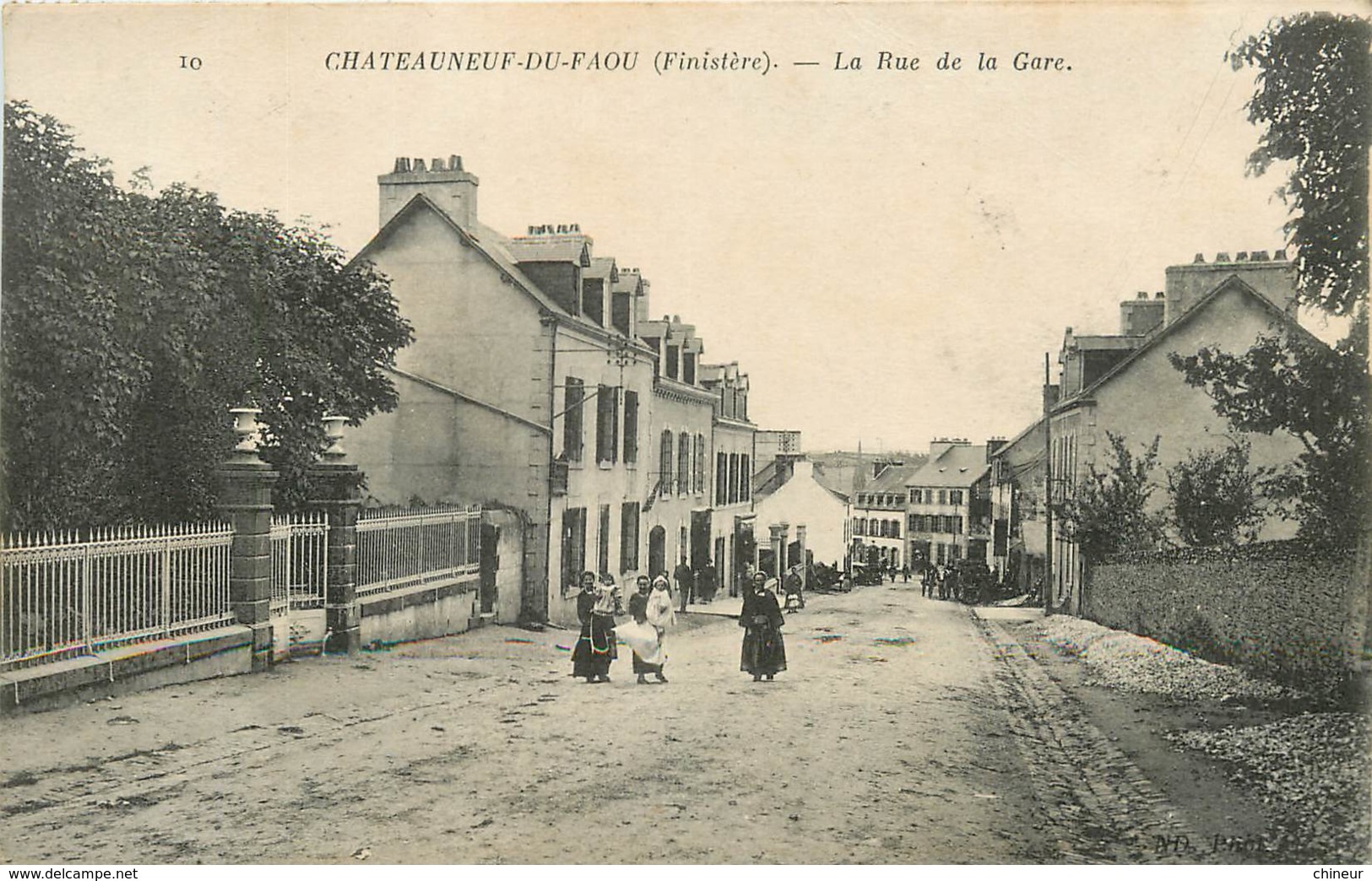 CHATEAUNEUF DU FAOU LA RUE DE LA GARE - Châteauneuf-du-Faou