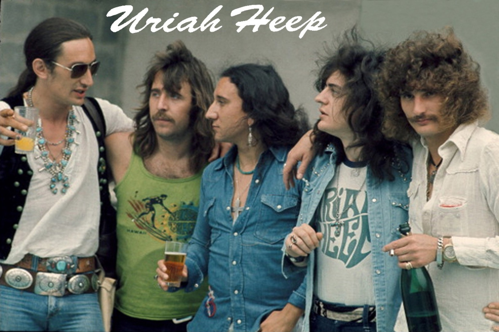 Uriah Heep Rock Band Original Postcard In Near Mint Condition, Made In England 005 - Monde