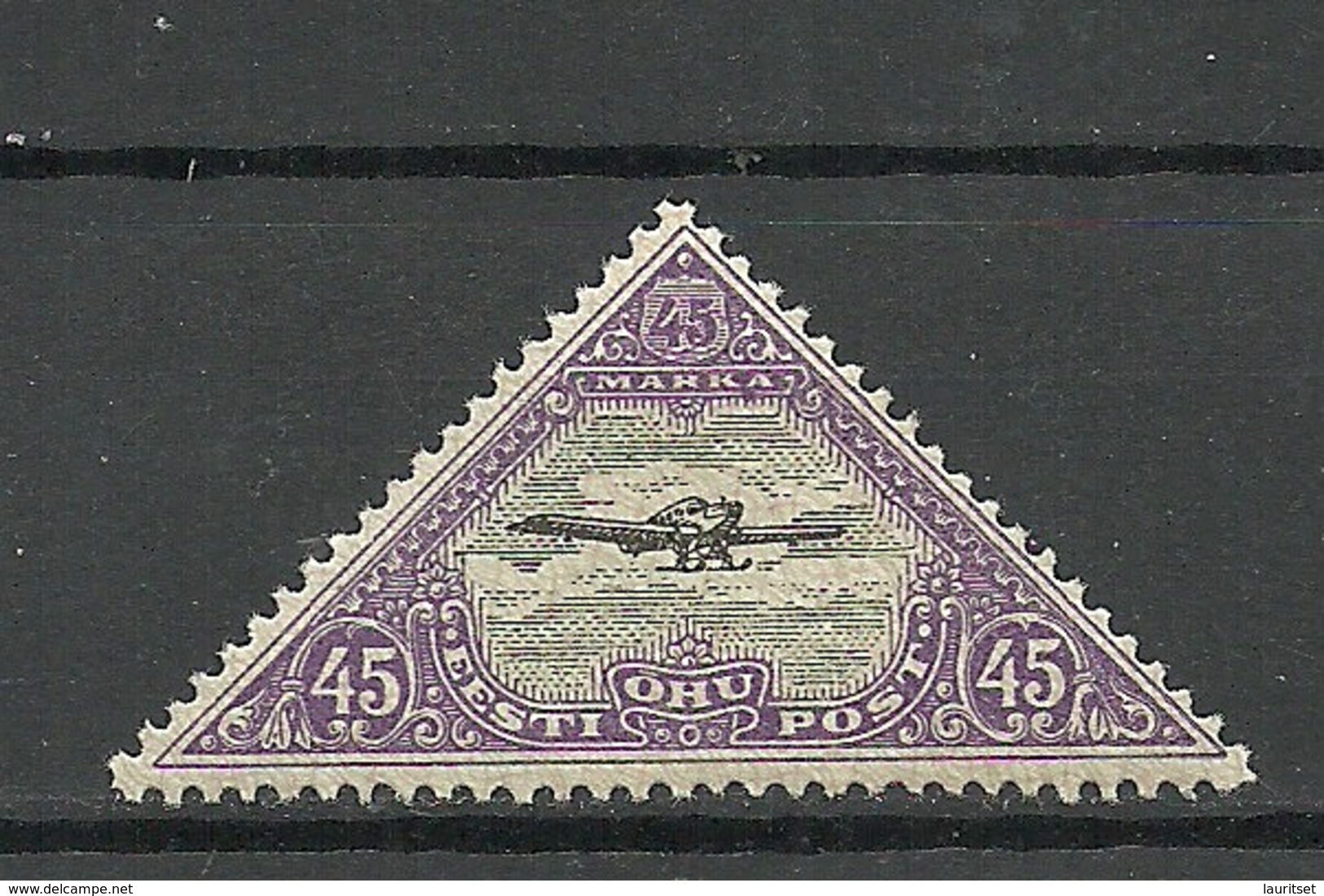 Estland Estonia 1925 Michel 52 A On Rare Ligatne Paper Type * - Estland