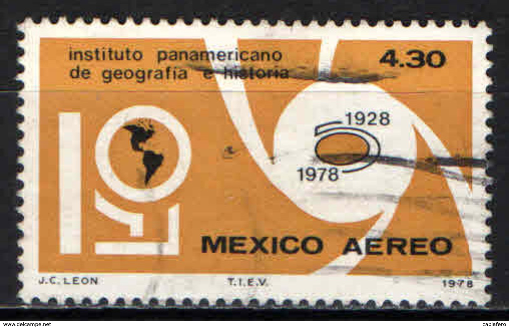 MESSICO - 1978 - ISTITUTO PANAMERICANO DI GEOGRAFIA E DI STORIA - USATO - Messico