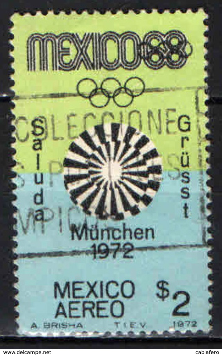 MESSICO - 1972 - OLIMPIADI DI MONACO '72 - USATO - Messico