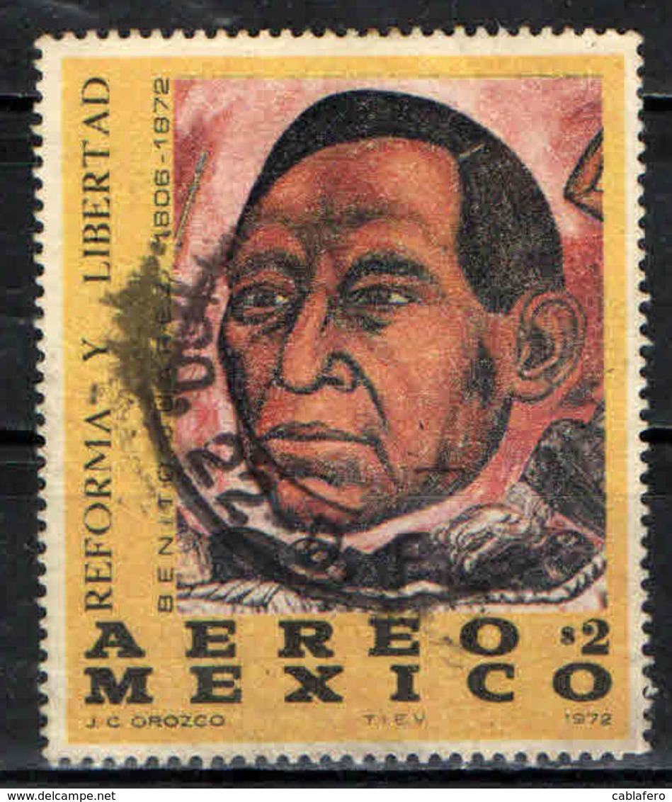 MESSICO - 1972 - BENITO JUAREZ - LEADER RIVOLUZIONARIO E PRESIDENTE DEL MESSICO - USATO - Messico