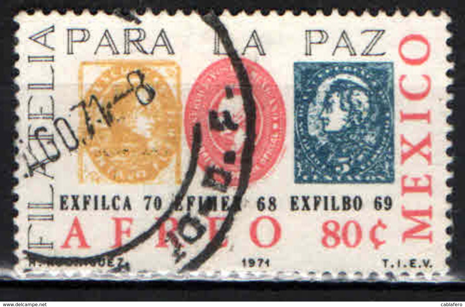 MESSICO - 1971 - FILATELIA PER LA PACE - USATO - Messico