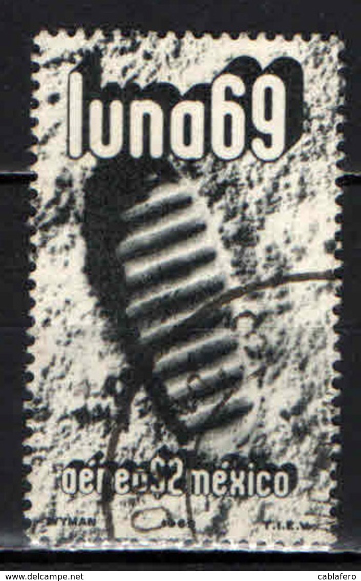 MESSICO - 1969 - IL PRIMO UOMO SULLA LUNA - USATO - Messico