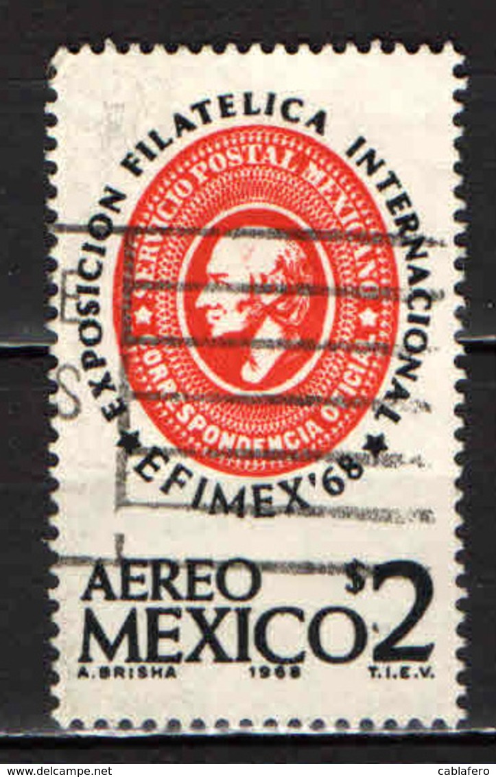 MESSICO - 1968 - EFIMEX '68 - ESPOSIZIONE FILATELICA INTERNAZIONALE - USATO - Messico