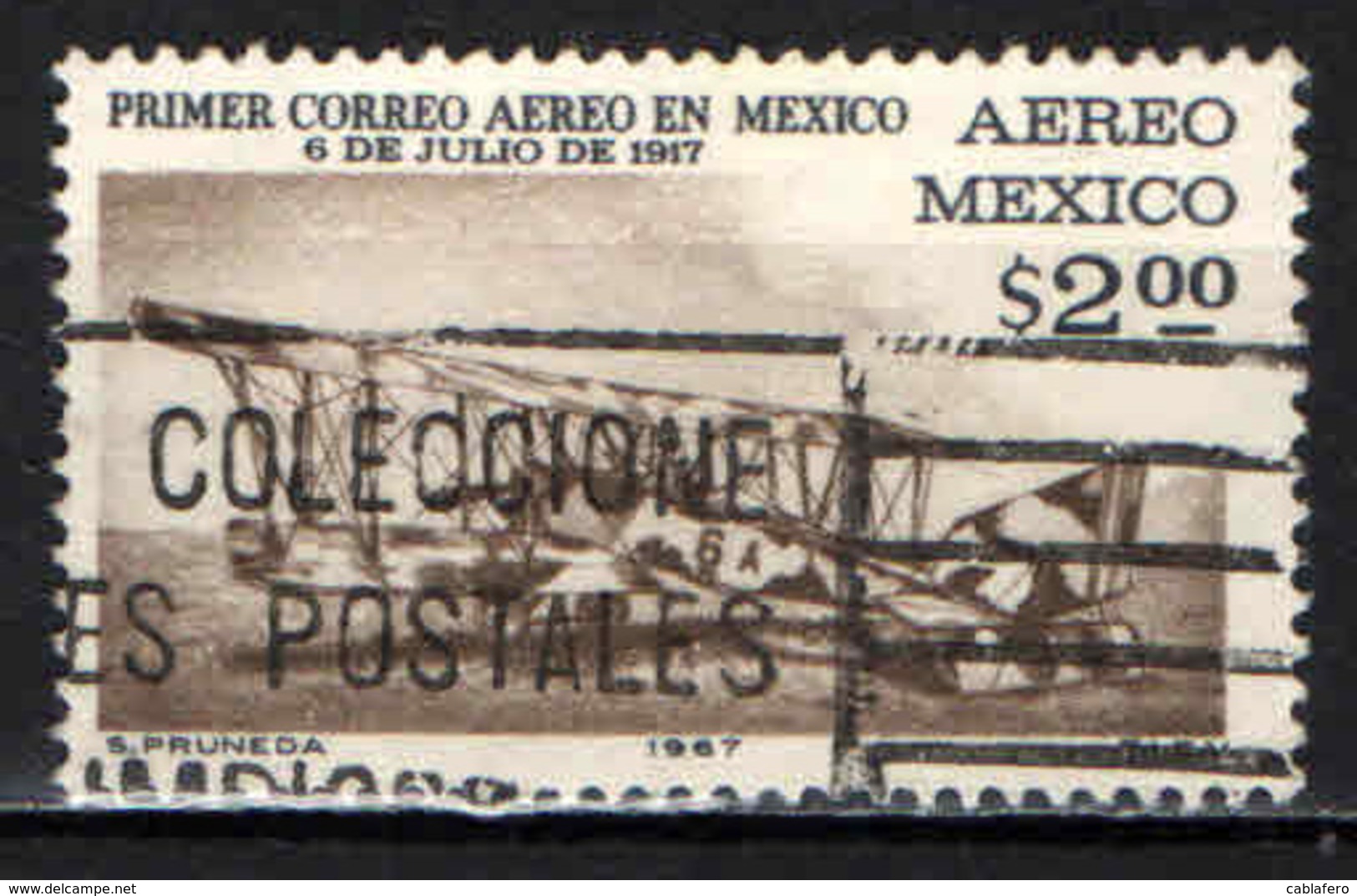 MESSICO - 1967 - PRIMO VIAGGIO POSTALE AEREO DEL MESSICO - USATO - Messico