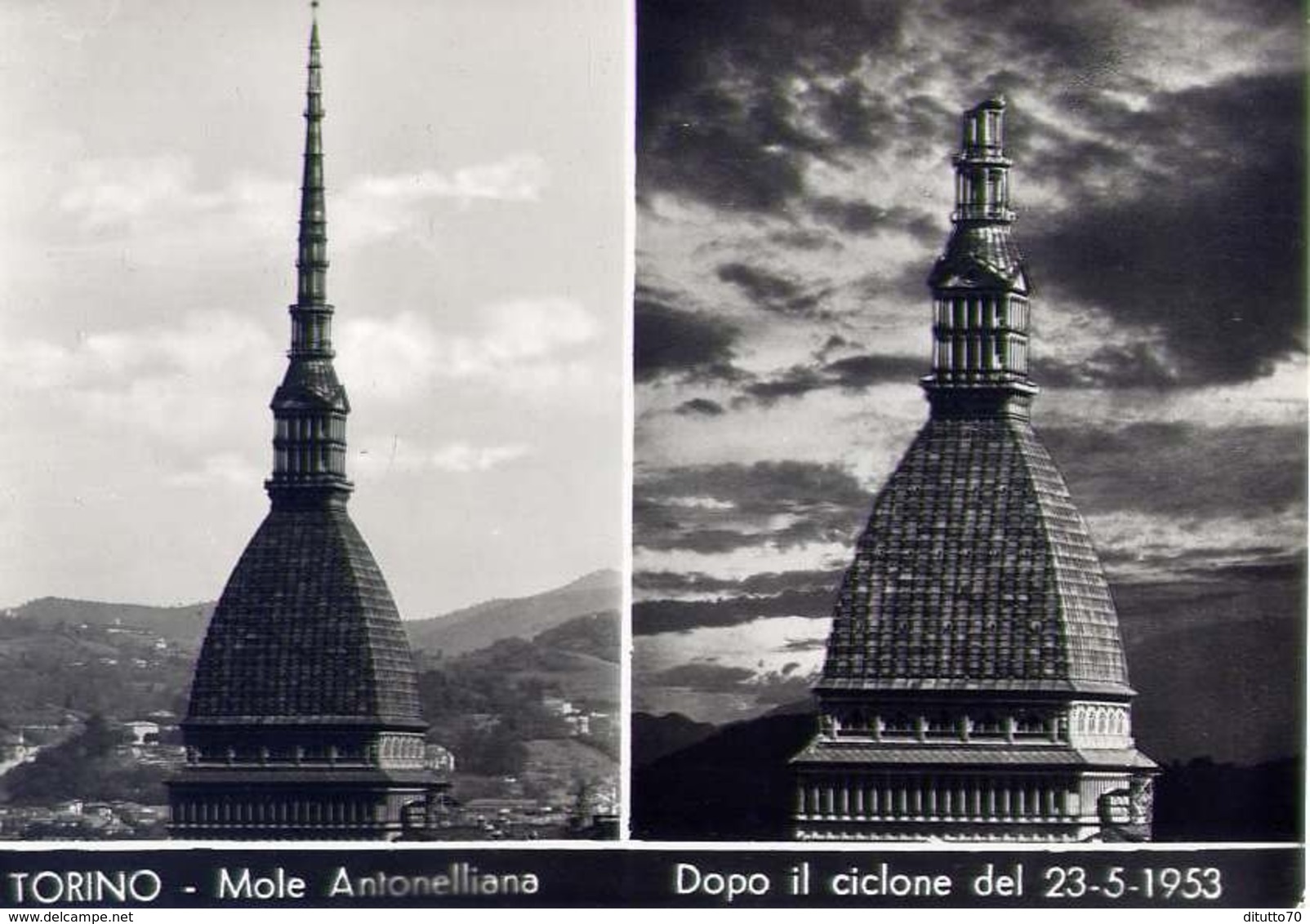 Torino - Mole Antonelliano - Dopo Il Ciclone De 23.05.1953 - Formato Grande Non Viaggiata – E 9 - Mole Antonelliana