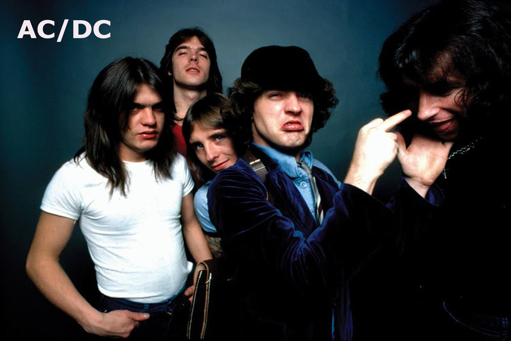 AC/DC Rock Band Original Postcard In Near Mint Condition, Made In Spain 004 - World