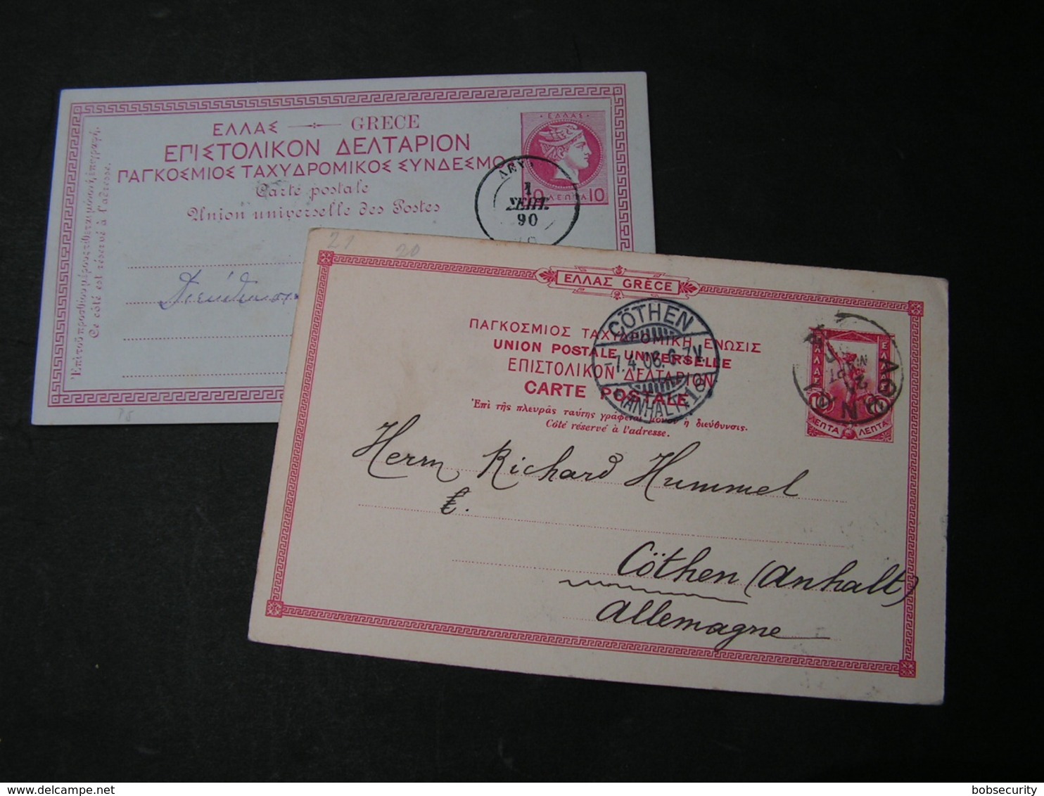 GR 2 Alte Karten Ca. 1890 - Postal Stationery