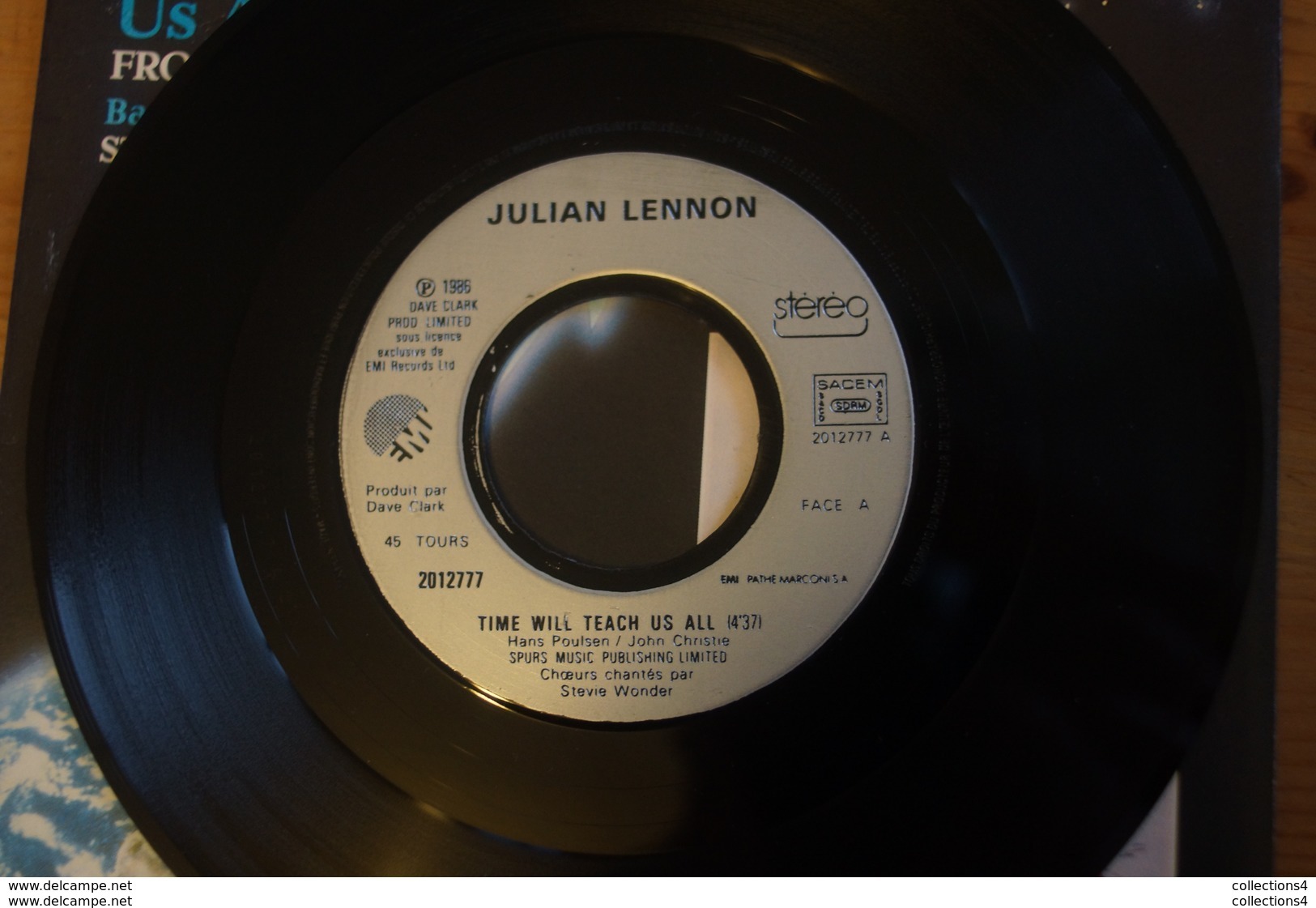 BEATLES JULIAN LENNON TIME WILL TEACH US ALL STEVIE WONDER SP   DE 1986  VARIANTE ? - Rock