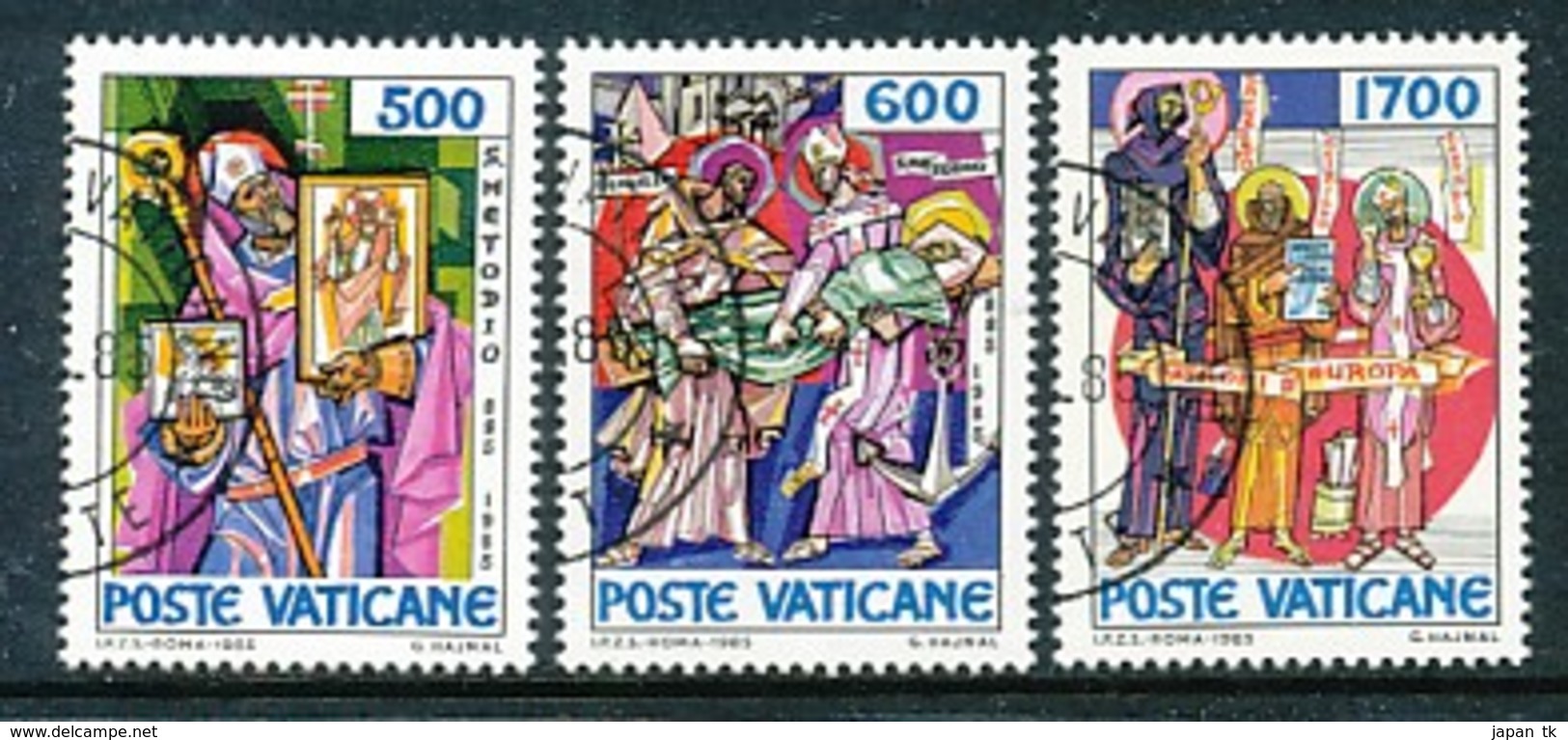 VATIKAN Mi.Nr. 867-869 1100. Todestag Des Hl. Methodios - Siehe Scan - Used - Used Stamps