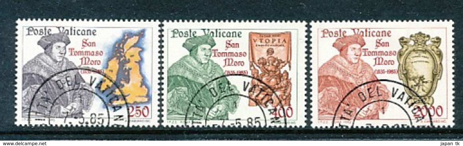 VATIKAN Mi.Nr. 870-872 450. Todestag Von Thomas More - Siehe Scan - Used - Used Stamps