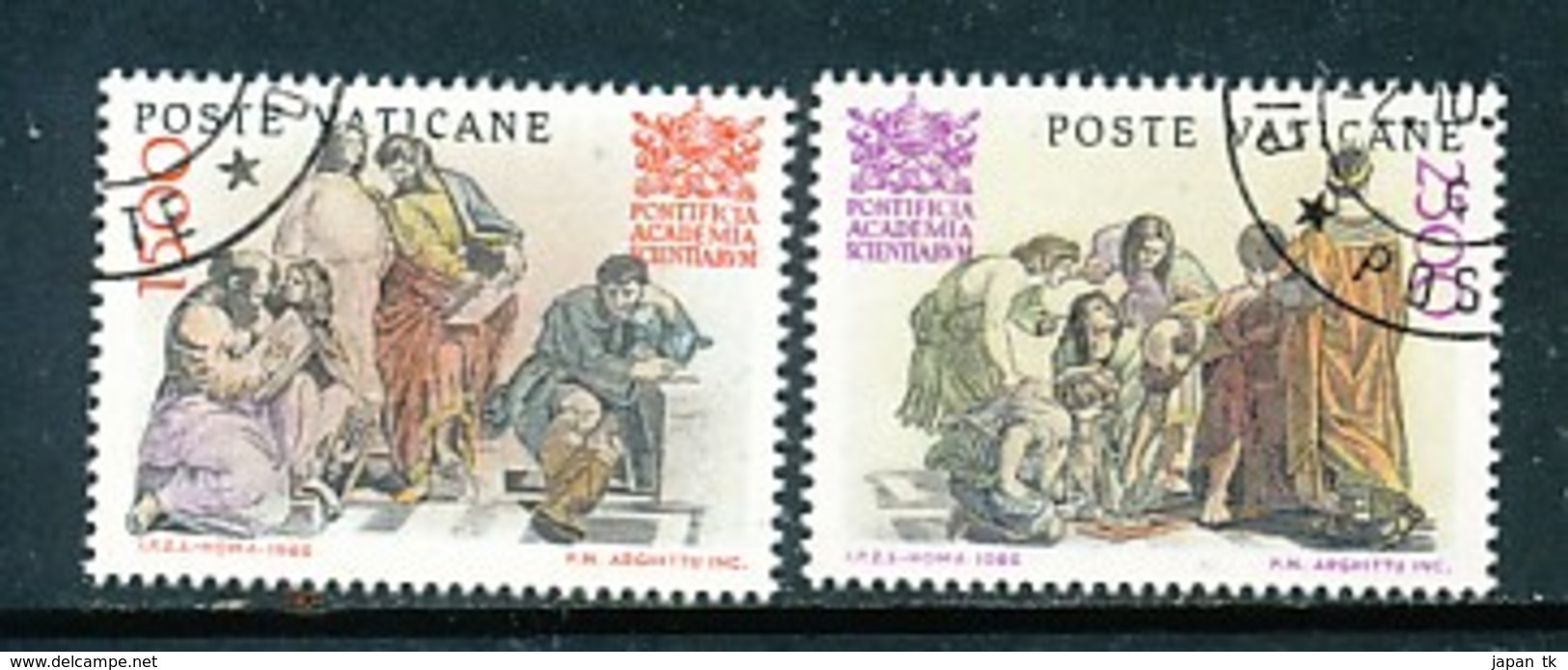 VATIKAN Mi.Nr. 897-898 50 Jahre Päpstliche Akademie Der Wissenschaften  - Siehe Scan - Used - Used Stamps