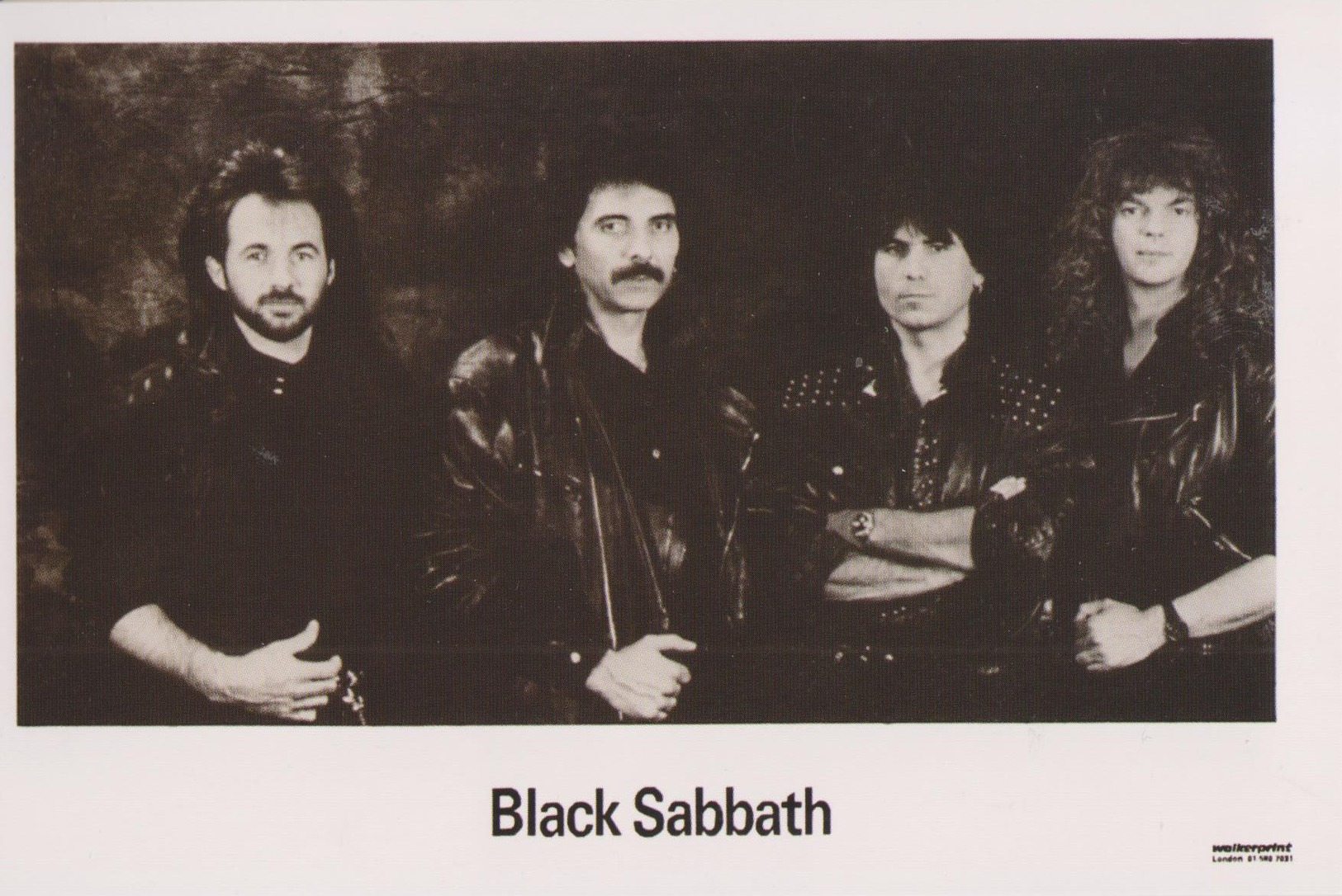 Black Sabbath Rock Band Original Postcard In Near Mint Condition. 015 - World