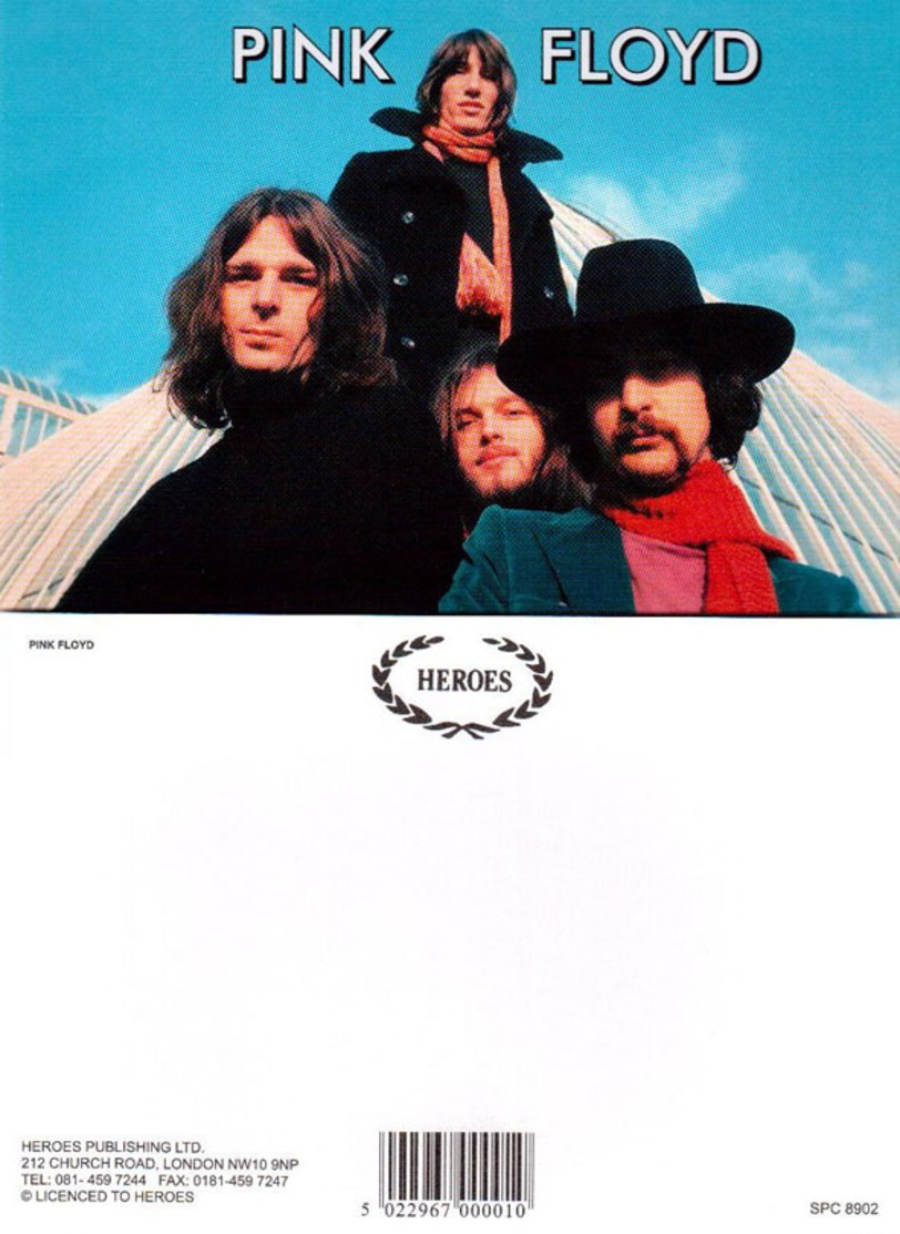 Pink Floyd Rock Band Original Postcard In Near Mint Condition. 006 - World