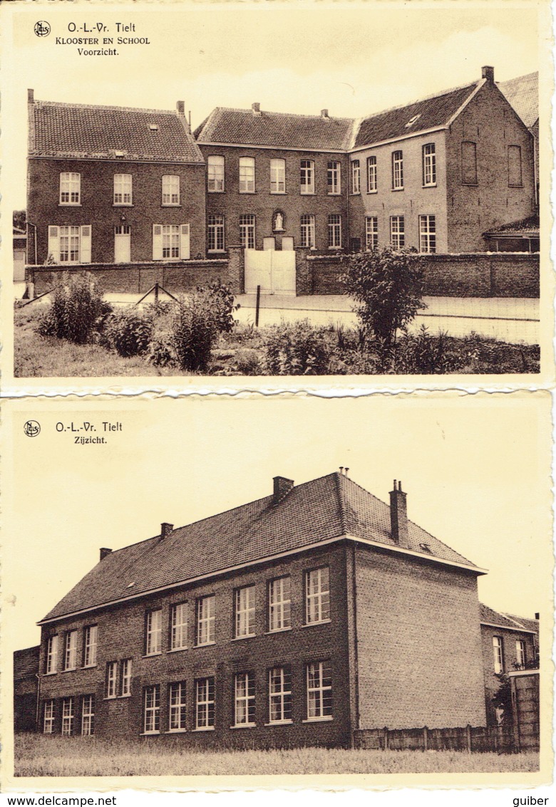 Tielt Klooster En School  2 CARTES - Tielt