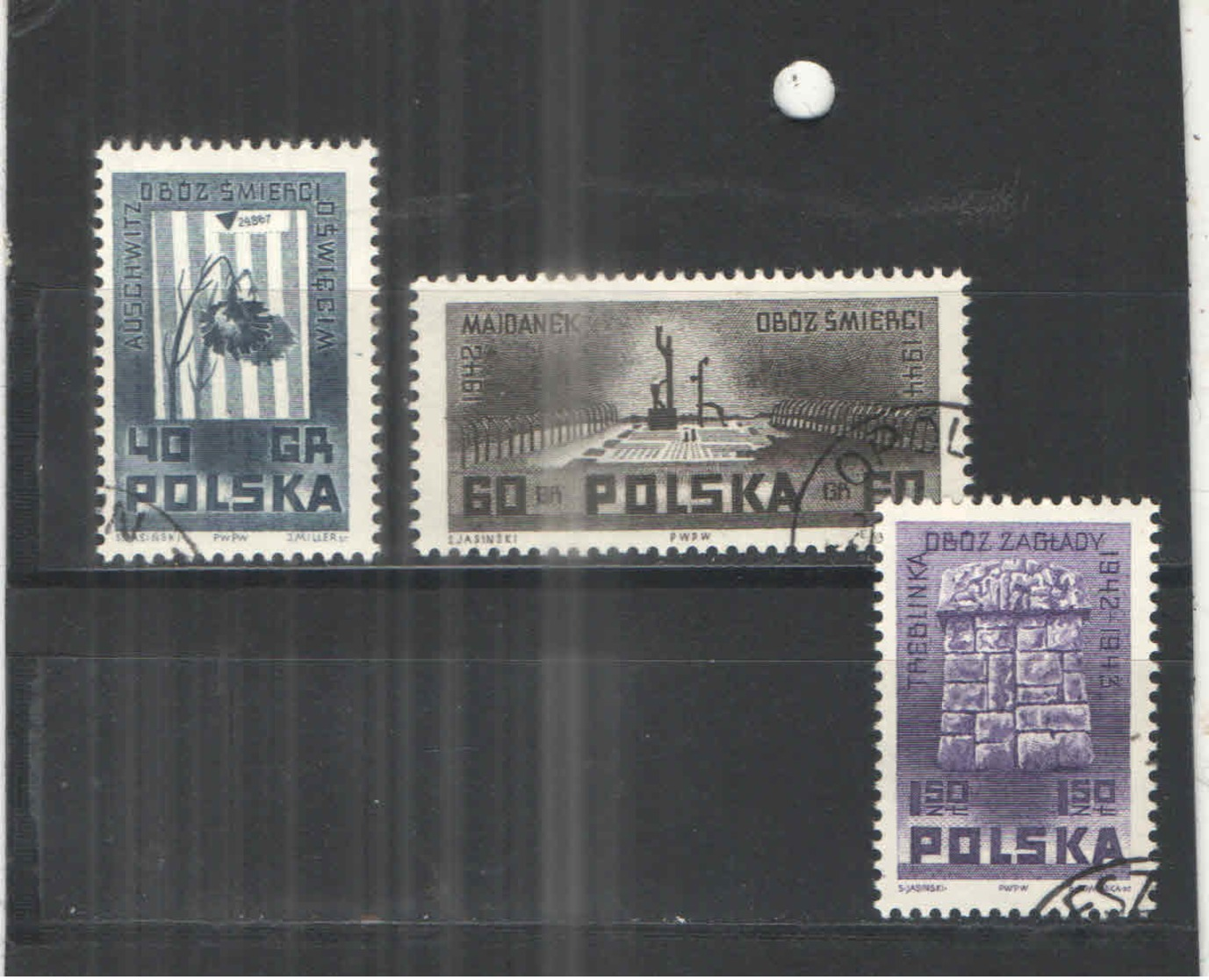 Polonia  PO 1962 Commemorazione Campi Conc.. Scott.1050/1052+See Scan On Schaubek Page; - Usati