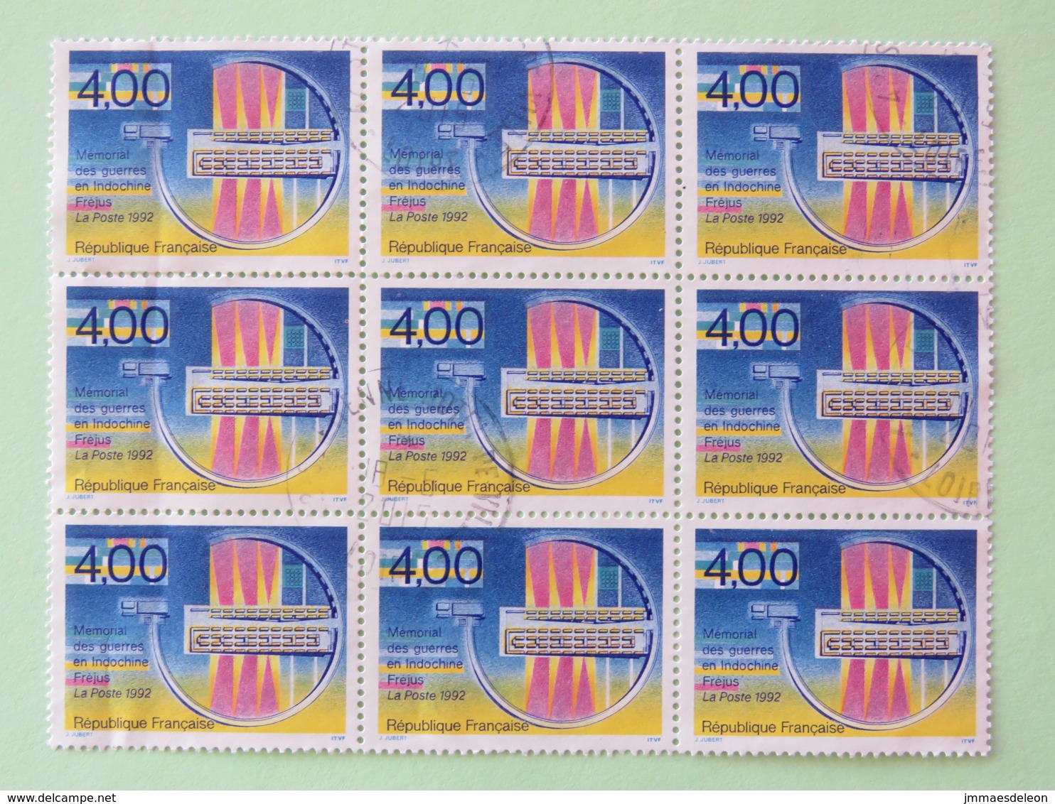 France - Used Stamps From Cover 2018 To Nicaragua - Indochina War Memorial In Frejus - 2010-.. Matasellados