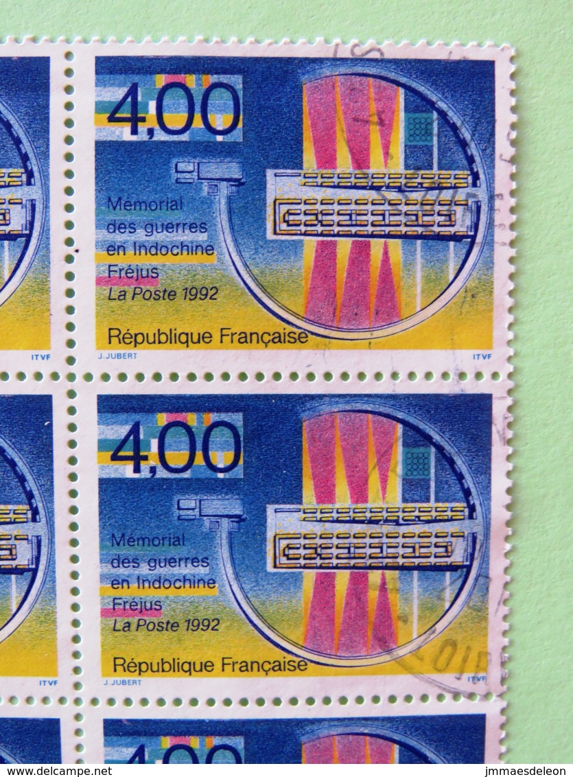 France - Used Stamps From Cover 2018 To Nicaragua - Indochina War Memorial In Frejus - 2010-.. Matasellados