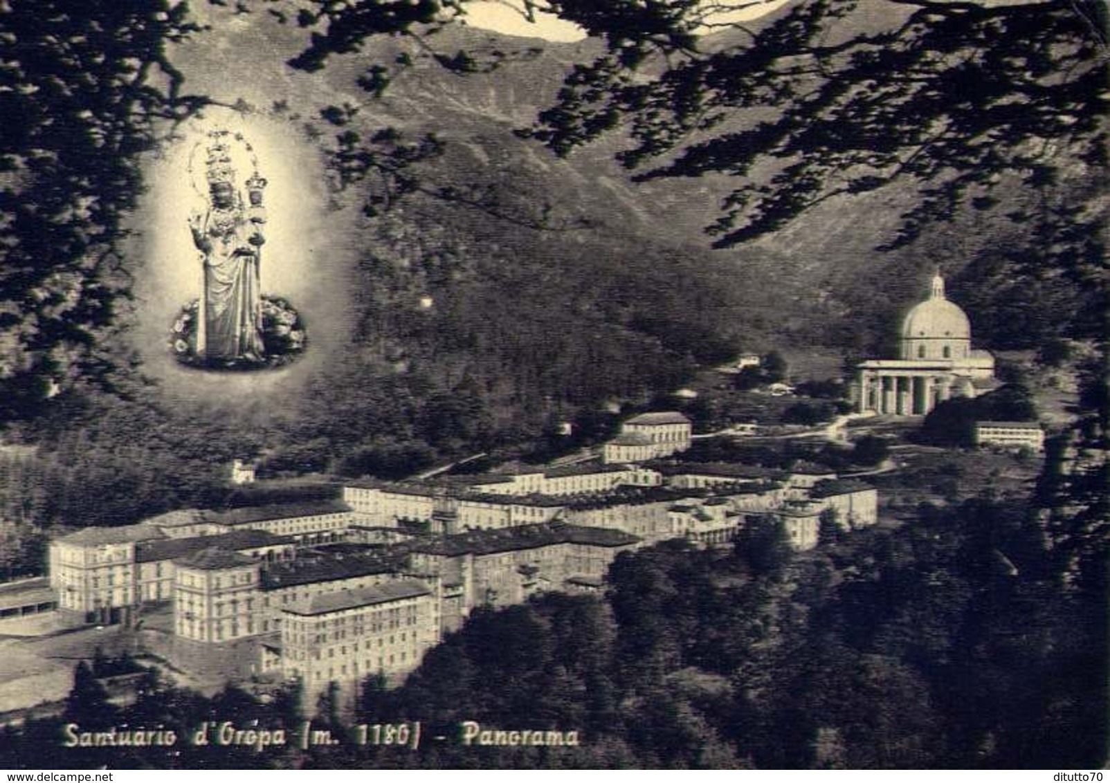 Santuario D'oropa - Panorama - Formato Grande Viaggiata – E 9 - Vercelli