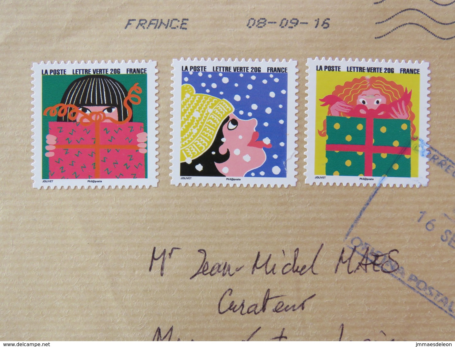 France 2016 Cover To Nicaragua - Gifts Snow Christmas - Covers & Documents