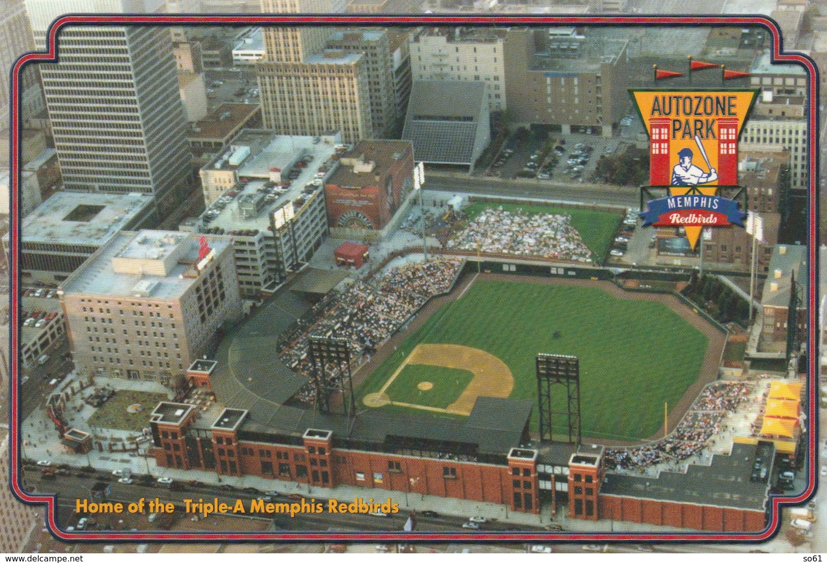 8021 Eb.   Memphis - Home Of The Triple -A Memphis Redbirds - Baseball Stadium - Autozone Park - Memphis