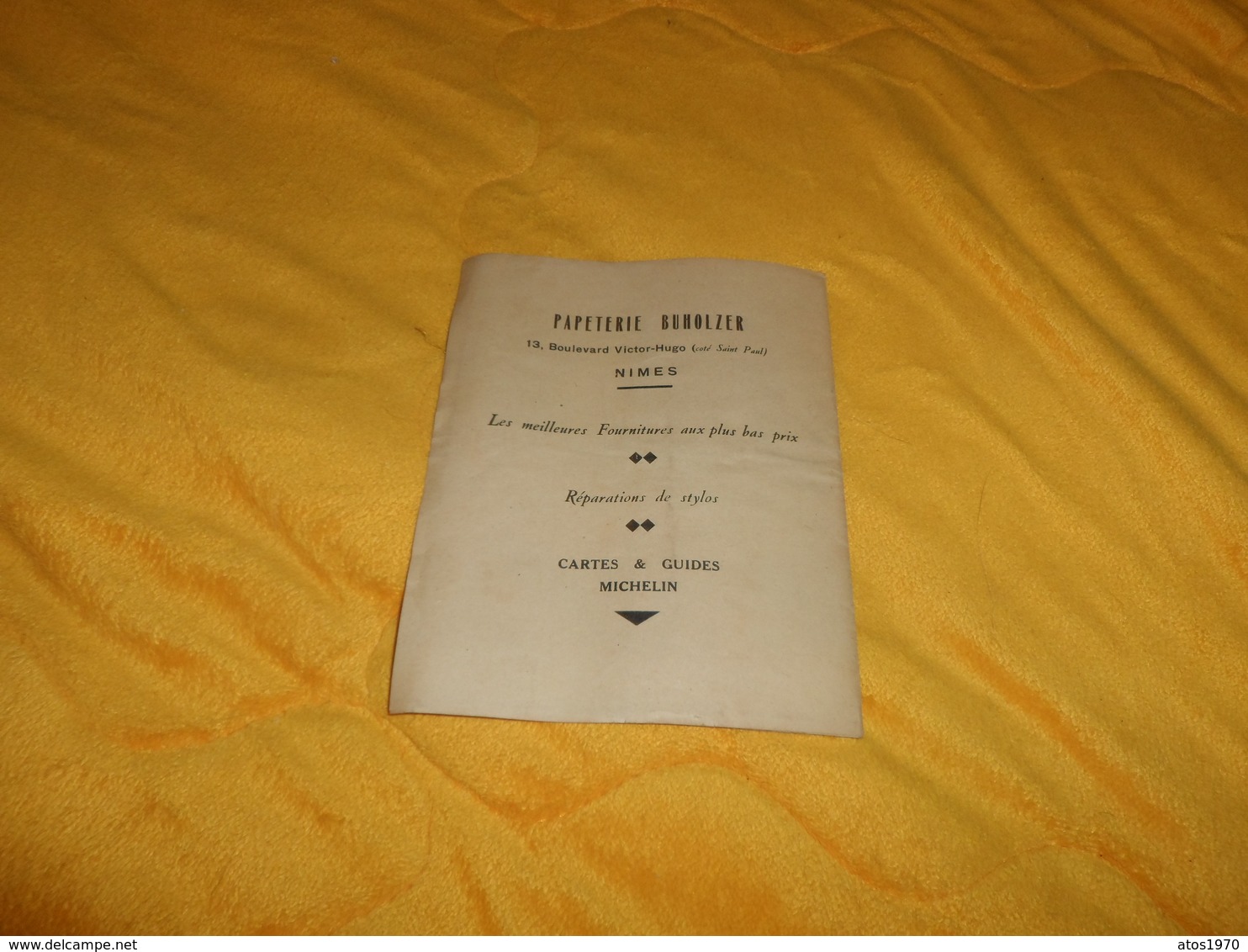 CARTE PLAN DE LA VILLE DE NIMES DERNIERE EDITION../ EDITION 1938. - Autres & Non Classés