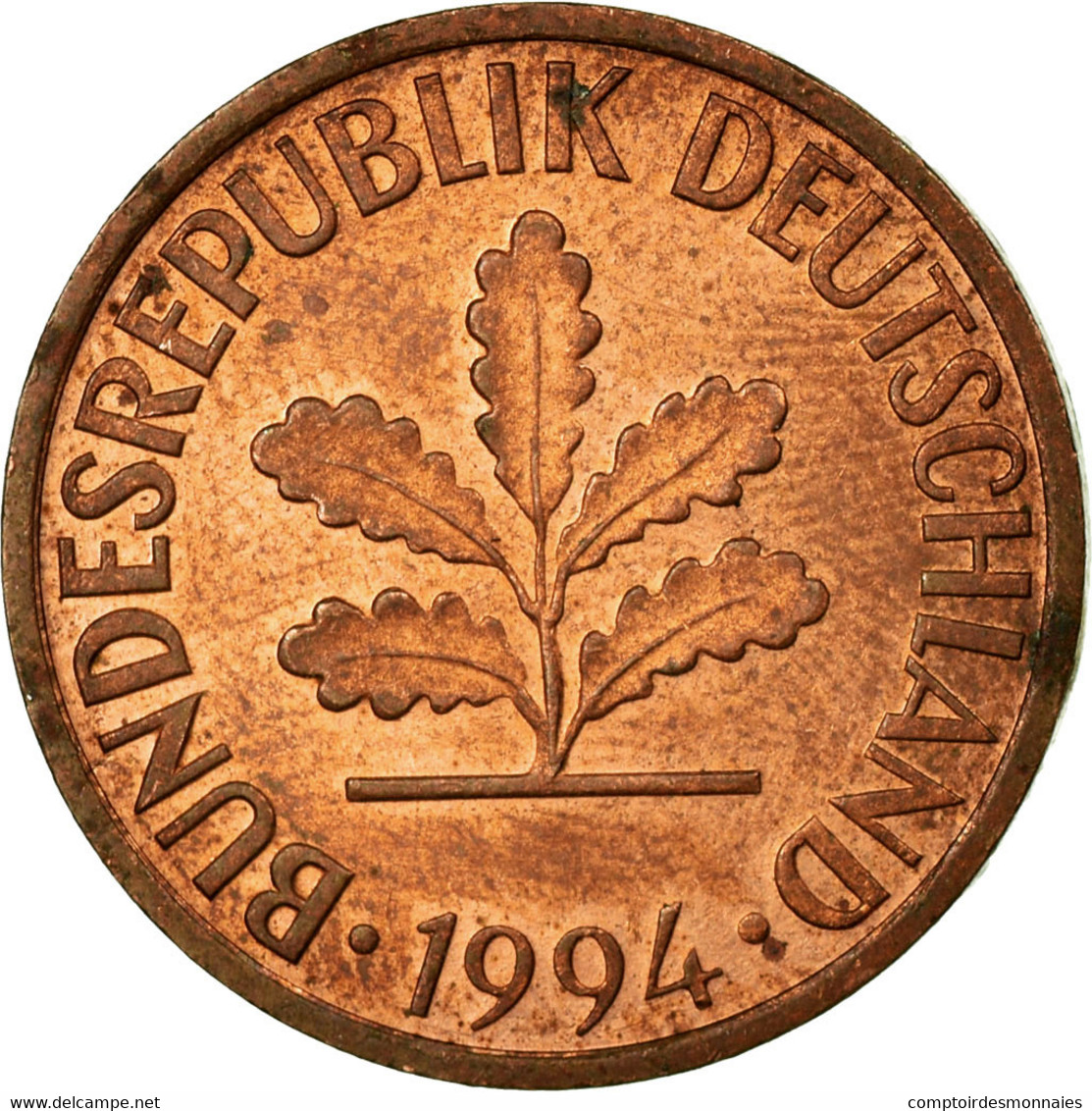 Monnaie, République Fédérale Allemande, 2 Pfennig, 1994, Karlsruhe, TTB - 2 Pfennig