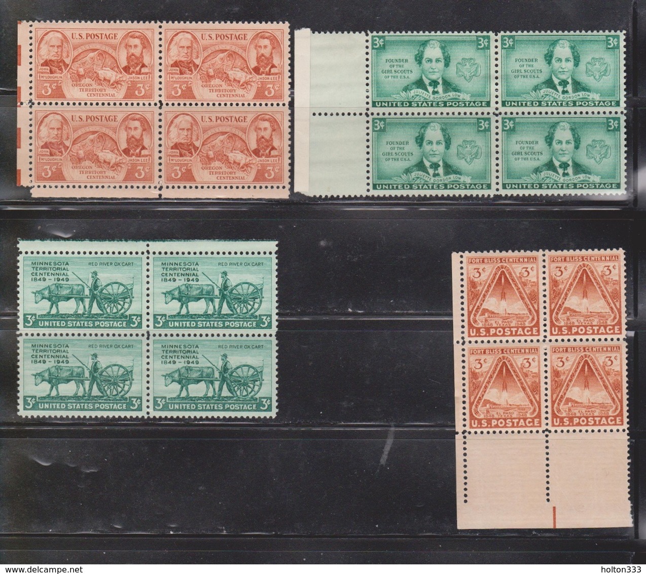 USA 25 Plate Blocks & Blocks Of 4 Most MNH (5 Hinged) - Good Variety - Tiras Cómicas & Múltiples