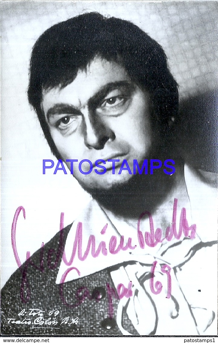 104484 ARTIST GERD NIENSTEDT GERMANY SINGER OPERA AUTOGRAPH PHOTO NO POSTAL POSTCARD - Astronomia