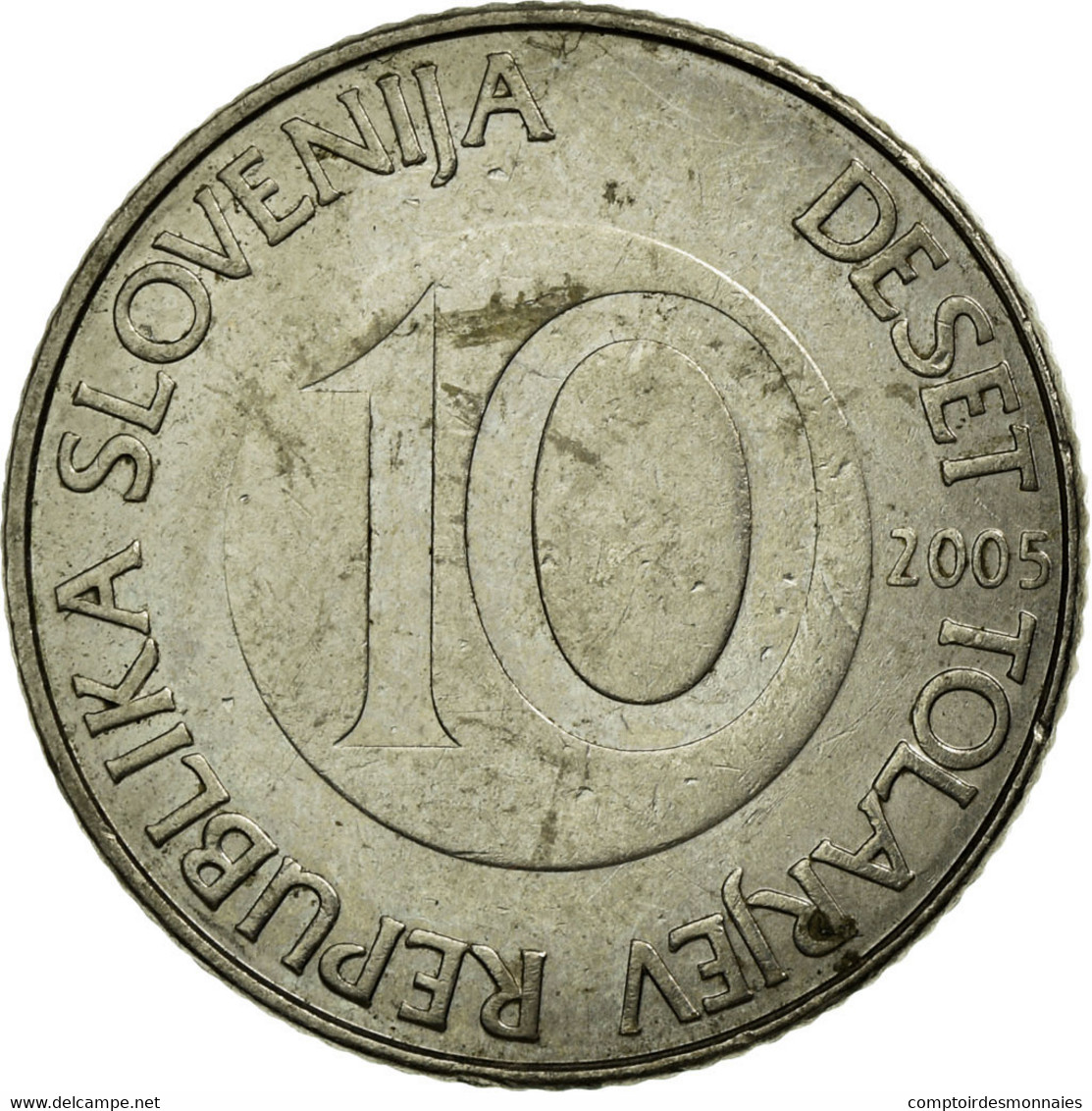 Monnaie, Slovénie, 10 Tolarjev, 2005, TTB, Copper-nickel, KM:41 - Slovénie