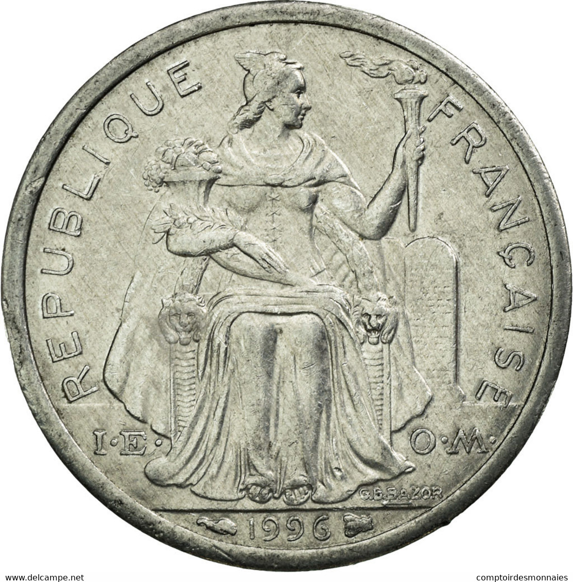 Monnaie, French Polynesia, Franc, 1996, Paris, TTB, Aluminium, KM:11 - Französisch-Polynesien