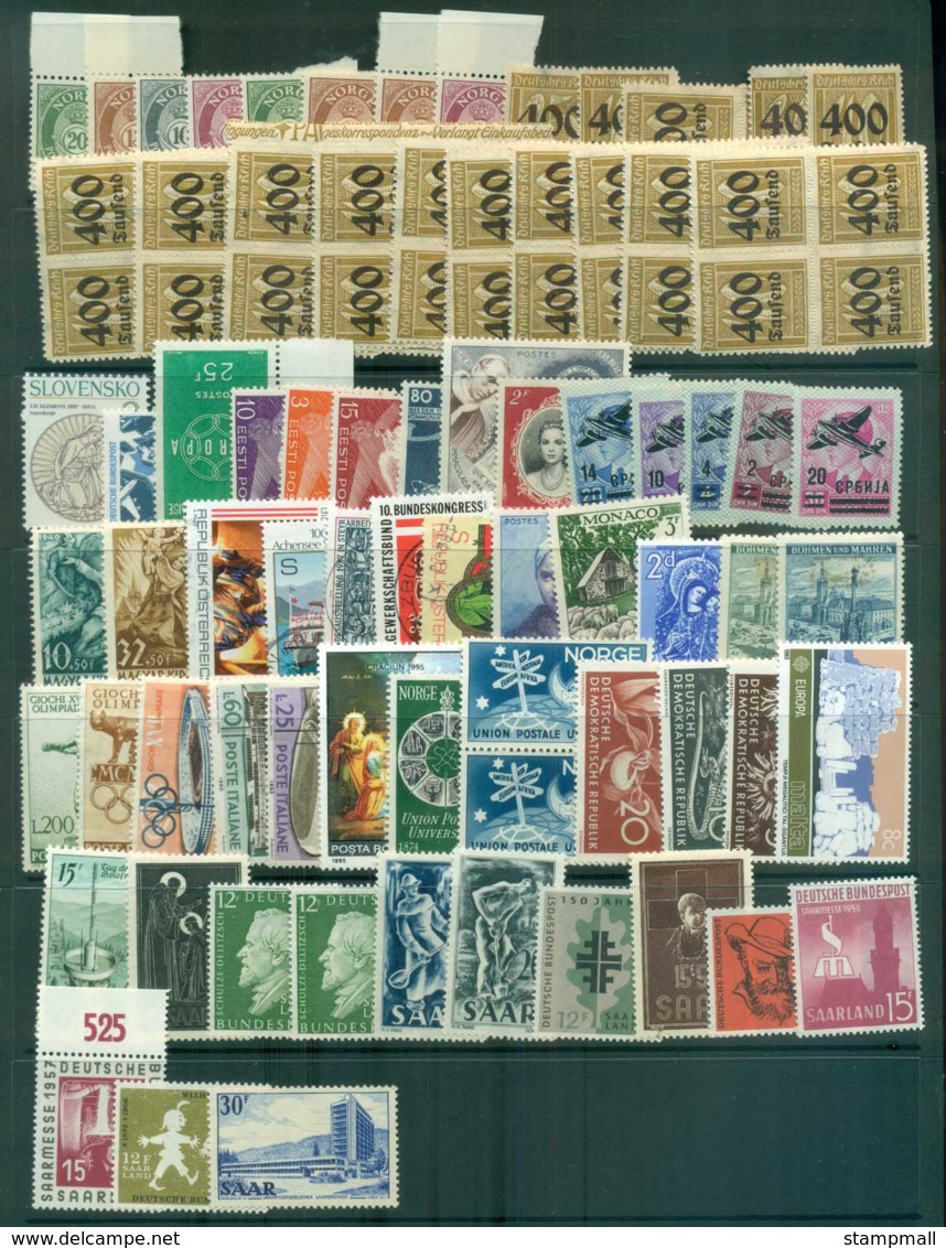 Europe 1930's On Assorted Oddments Mostly Mint(3 Scans) MUH/MH/FU - Verzamelingen (zonder Album)