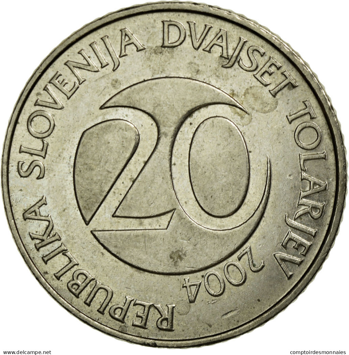 Monnaie, Slovénie, 20 Tolarjev, 2004, Kremnica, TTB, Copper-nickel, KM:51 - Slovenia