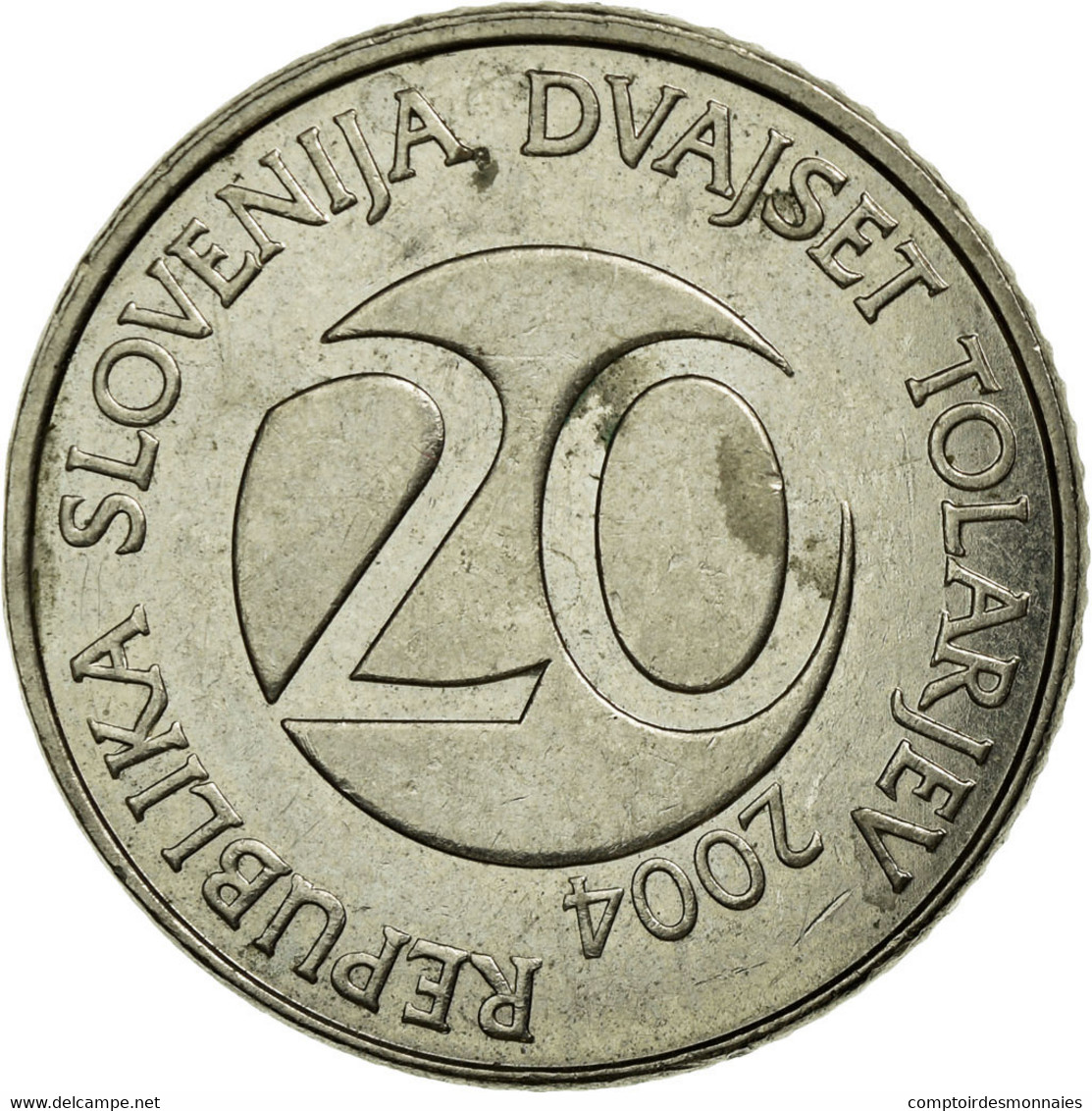 Monnaie, Slovénie, 20 Tolarjev, 2004, Kremnica, TTB, Copper-nickel, KM:51 - Slovenia