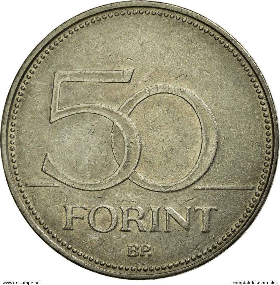 Monnaie, Hongrie, 50 Forint, 2001, Budapest, TTB, Copper-nickel, KM:697 - Hongrie