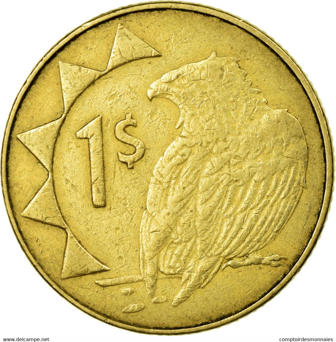 Monnaie, Namibia, Dollar, 2010, Vantaa, TB+, Laiton, KM:4 - Namibie