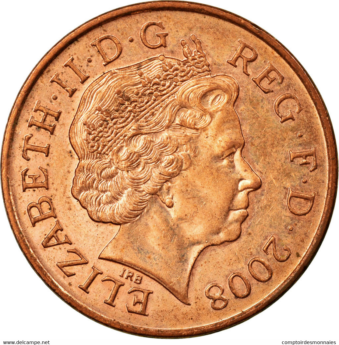 Monnaie, Grande-Bretagne, Elizabeth II, 2 Pence, 2008, SUP, Copper Plated Steel - 2 Pence & 2 New Pence