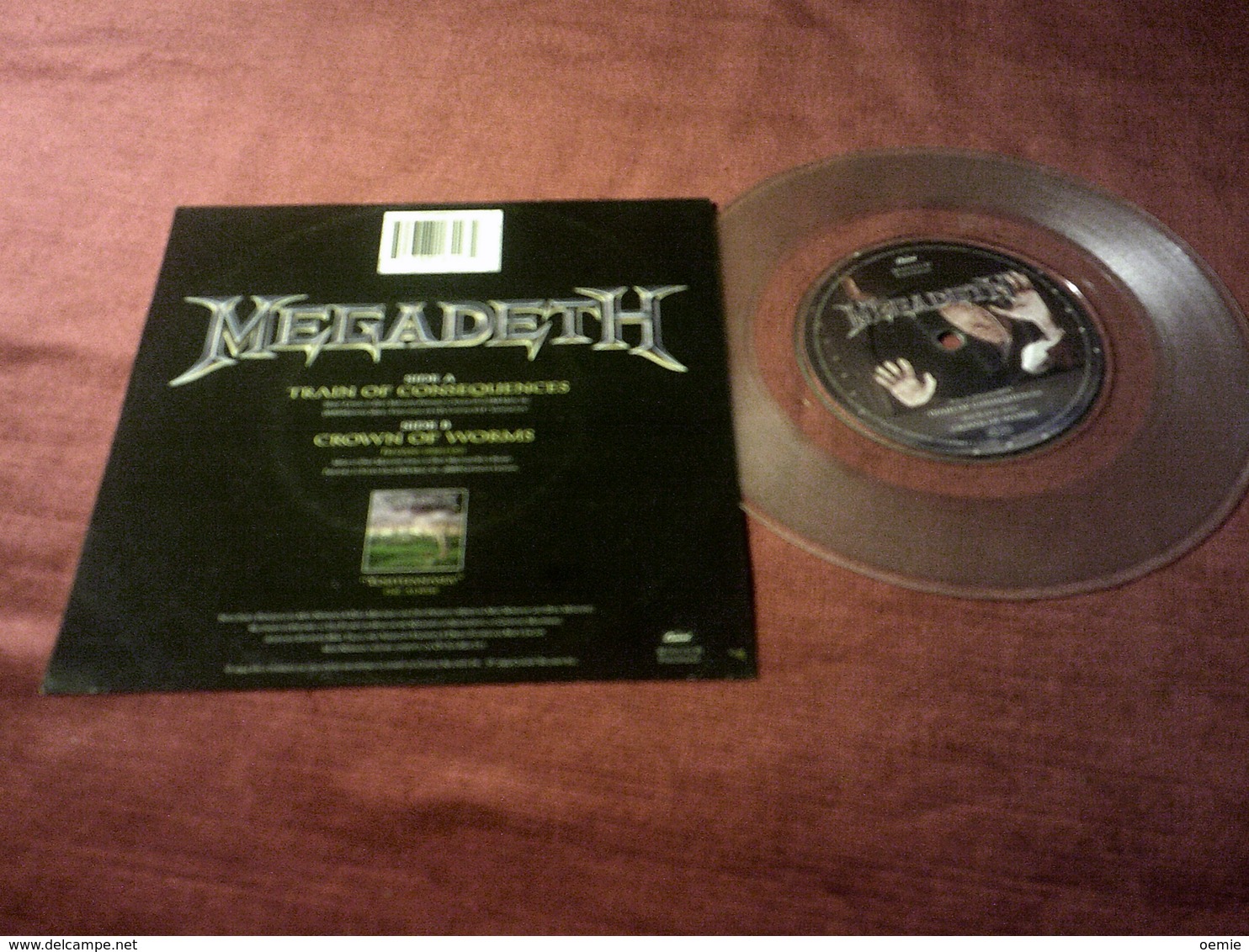 MEGADETH  ° TRAIN OF CONSEQUENCES    VINYLE  BLANC - Hard Rock En Metal